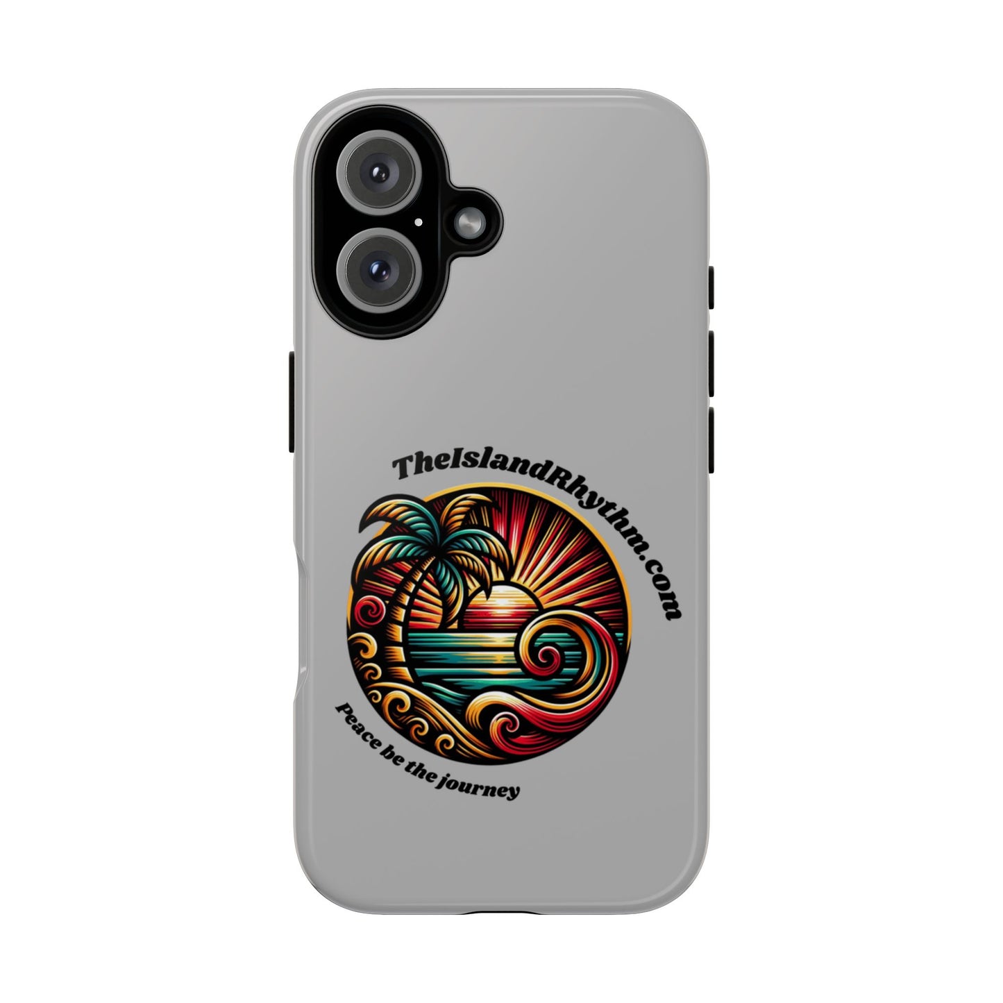 Tough Phone Case - Coastal Vibes with Inspirational Quote "Peace be the journey"