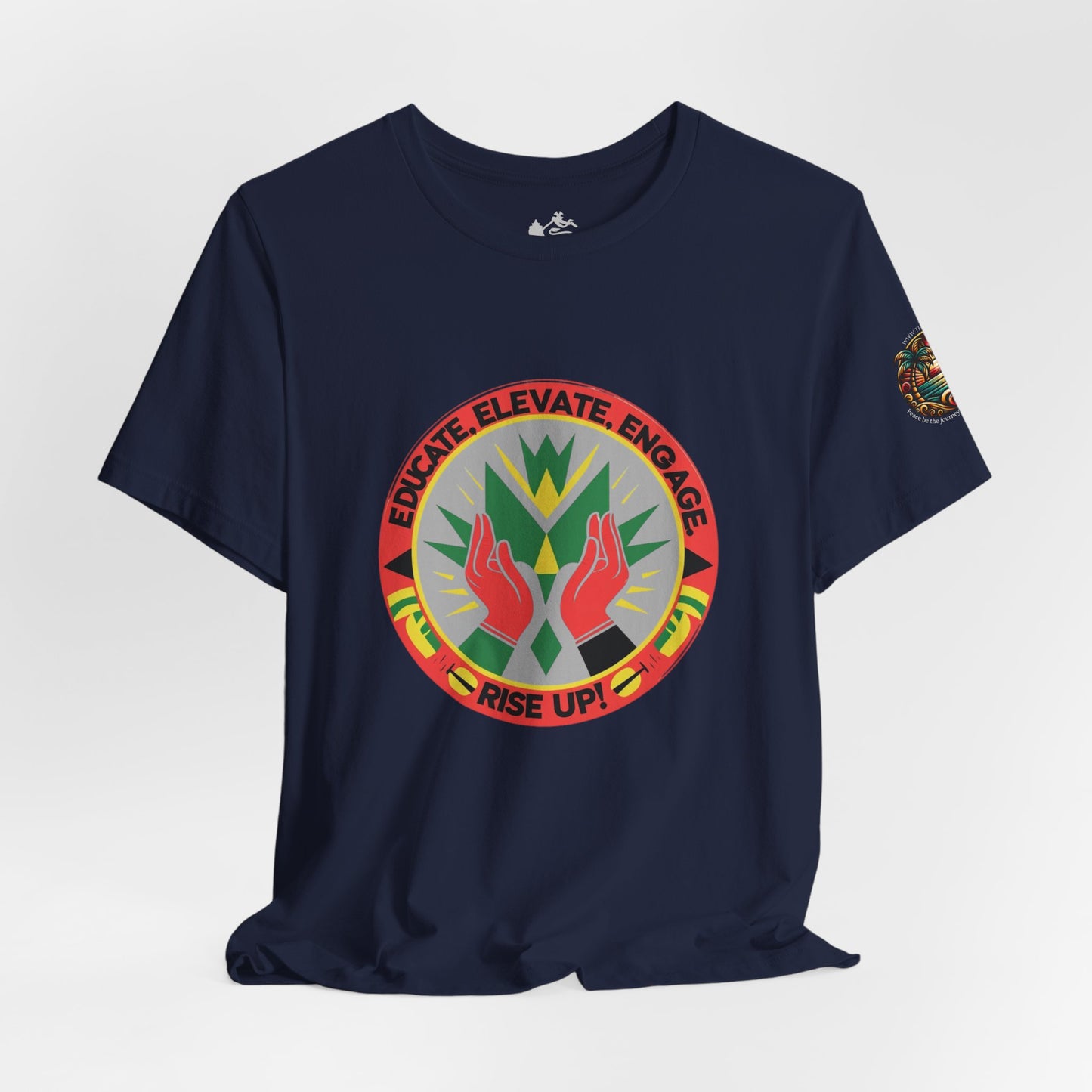 Mindful Living Unisex Tee - 'Educate, Elevate, Engage' Design