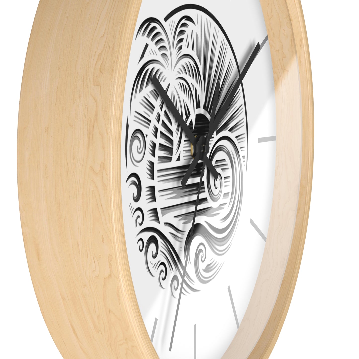 Island Rhythm Wall Clock - Tropical Island Timepiece