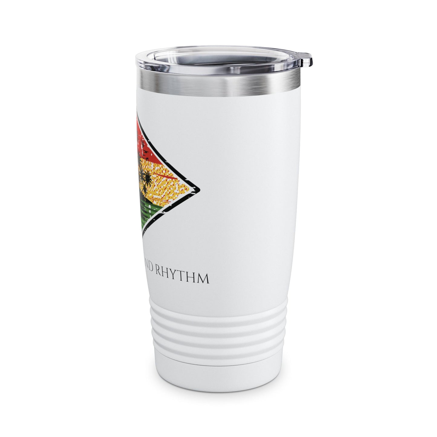 Feeling the Island Rhythm 20oz Ringneck Tumbler - Tropical Vibe Travel Mug