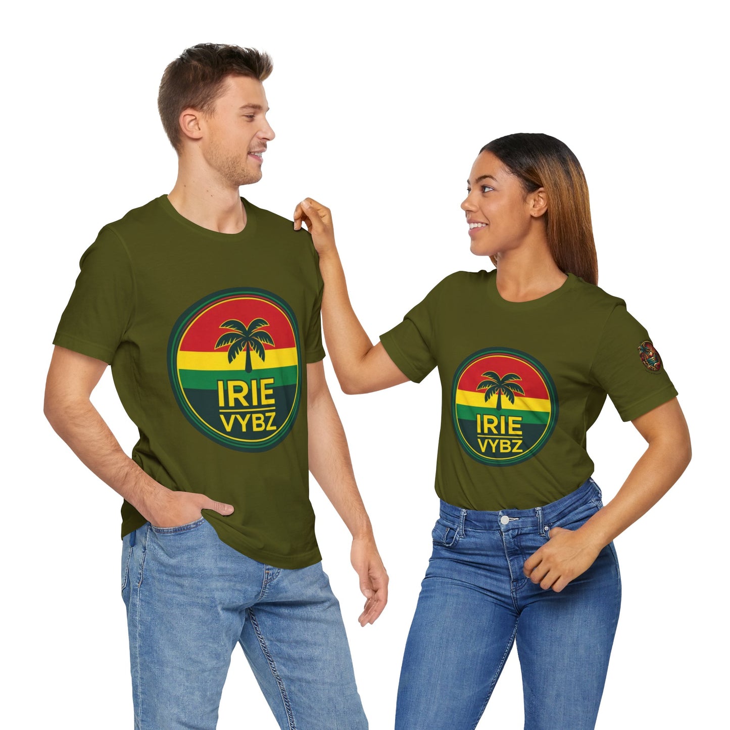 Irie Vybz Unisex Tee, Rasta Spirit Shirt, Beach Vibe Top, Reggae Music Gift, Summer Essentials, Casual Wear, Festival Apparel