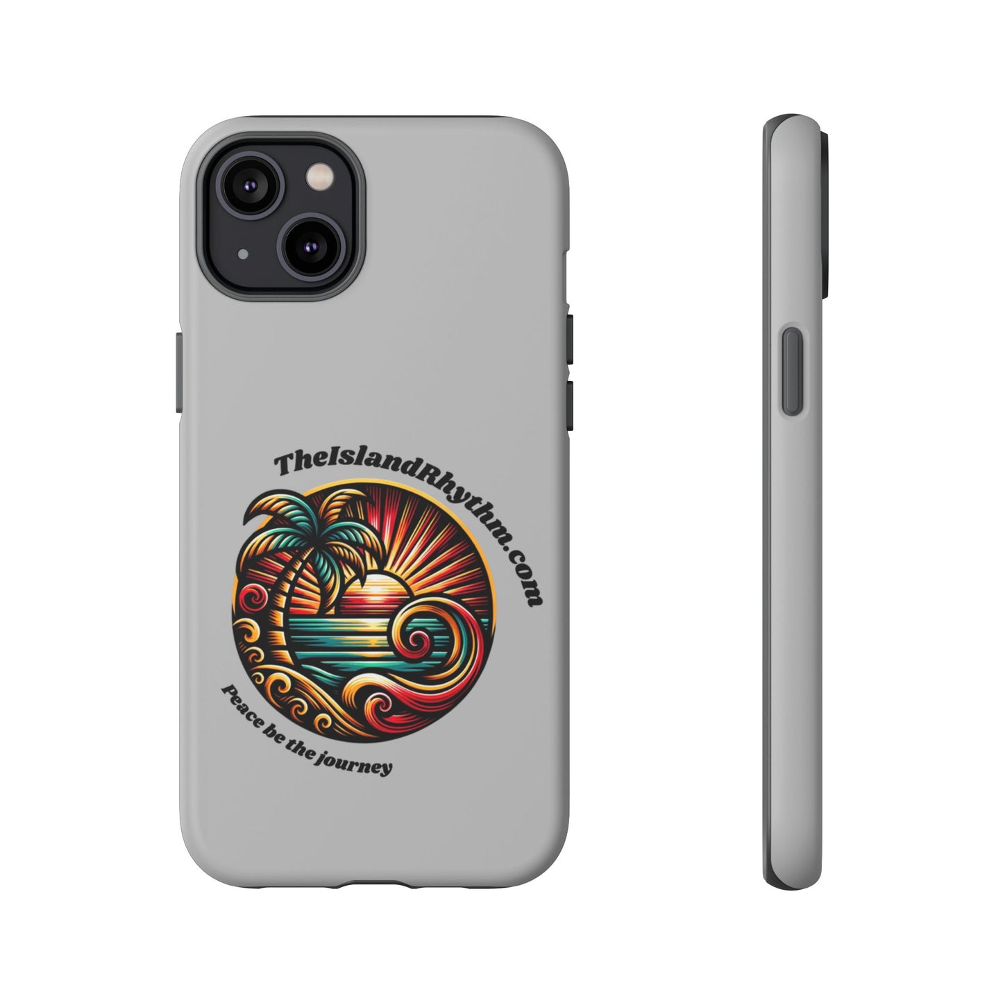 Tough Phone Case - Coastal Vibes with Inspirational Quote "Peace be the journey"