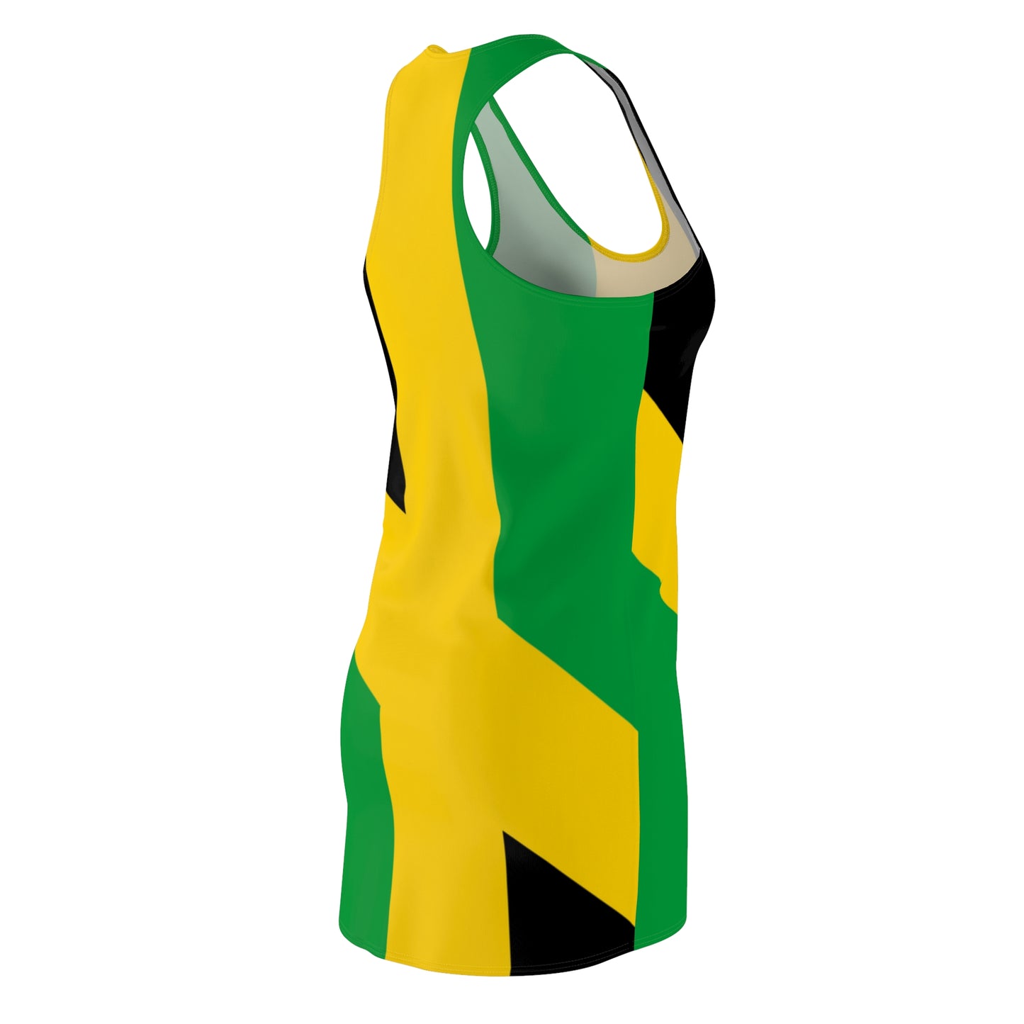 Jamaican-Inspired Racerback Dress for Women, Summer Fashion, Beachwear, Party Dress, Festival Attire