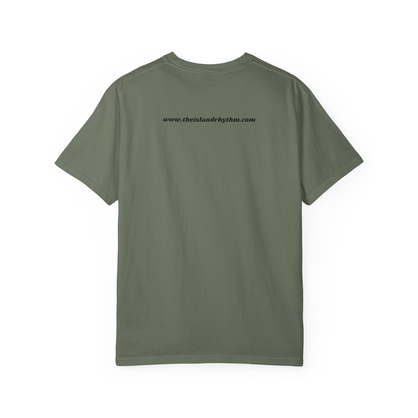 Garment-Dyed T-shirt Island Rhythm Peace Love Compassion
