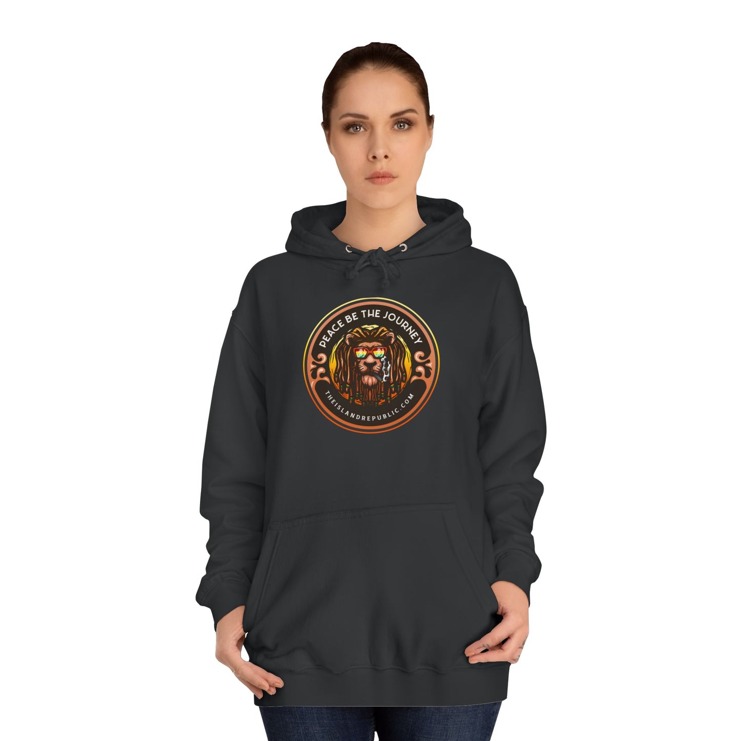 Rasta College Hoodie with Island Rhythm Hood
