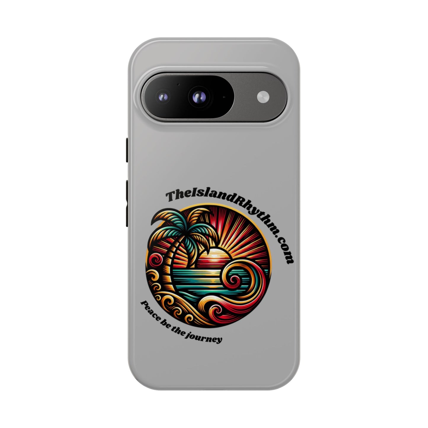 Tough Phone Case - Coastal Vibes with Inspirational Quote "Peace be the journey"