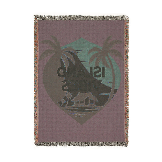 Woven Blanket - Island Rhythm Island Vibes Design - The Island Rhythm
