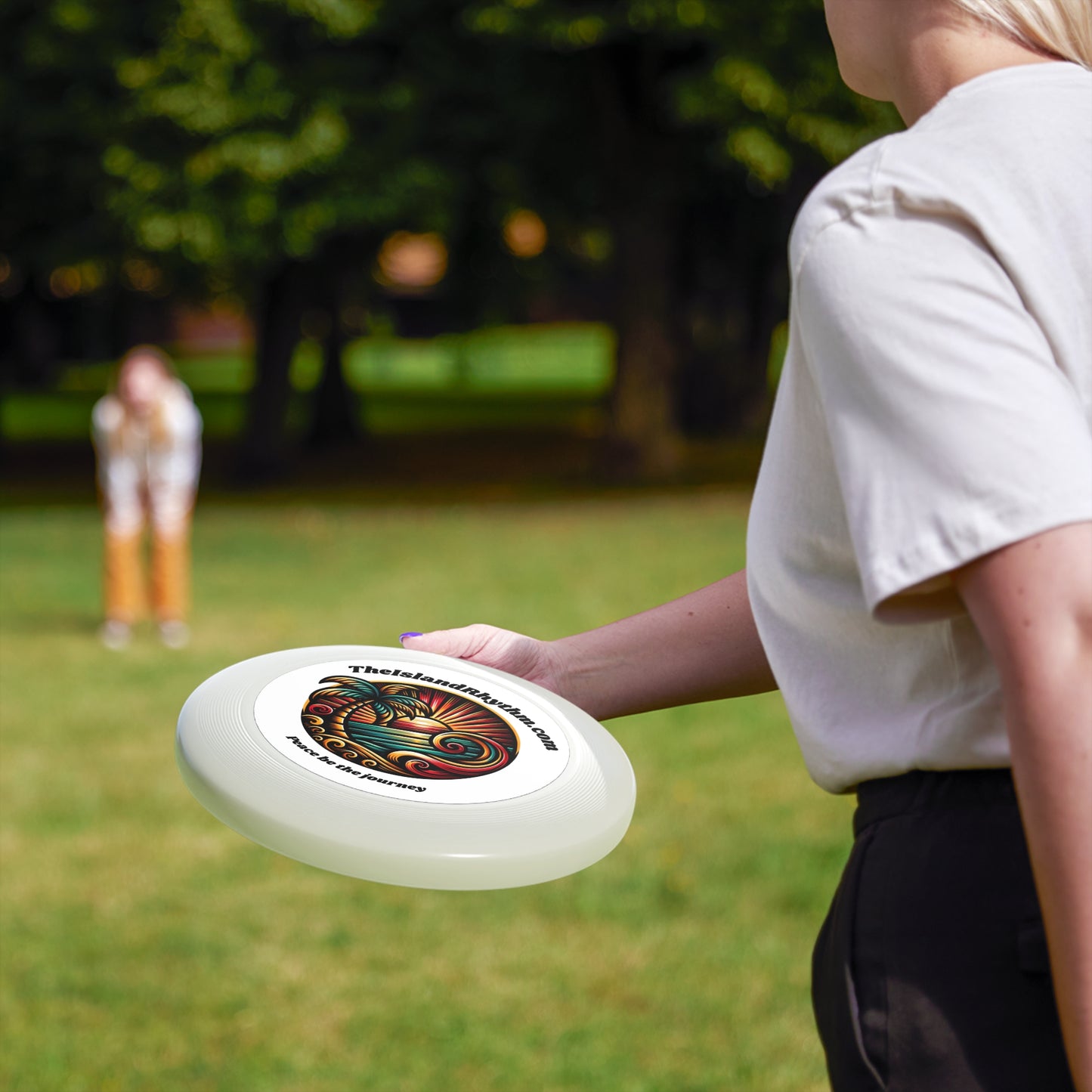 Beach Vibe Frisbee - 'Peace Be the Journey' Outdoor Fun