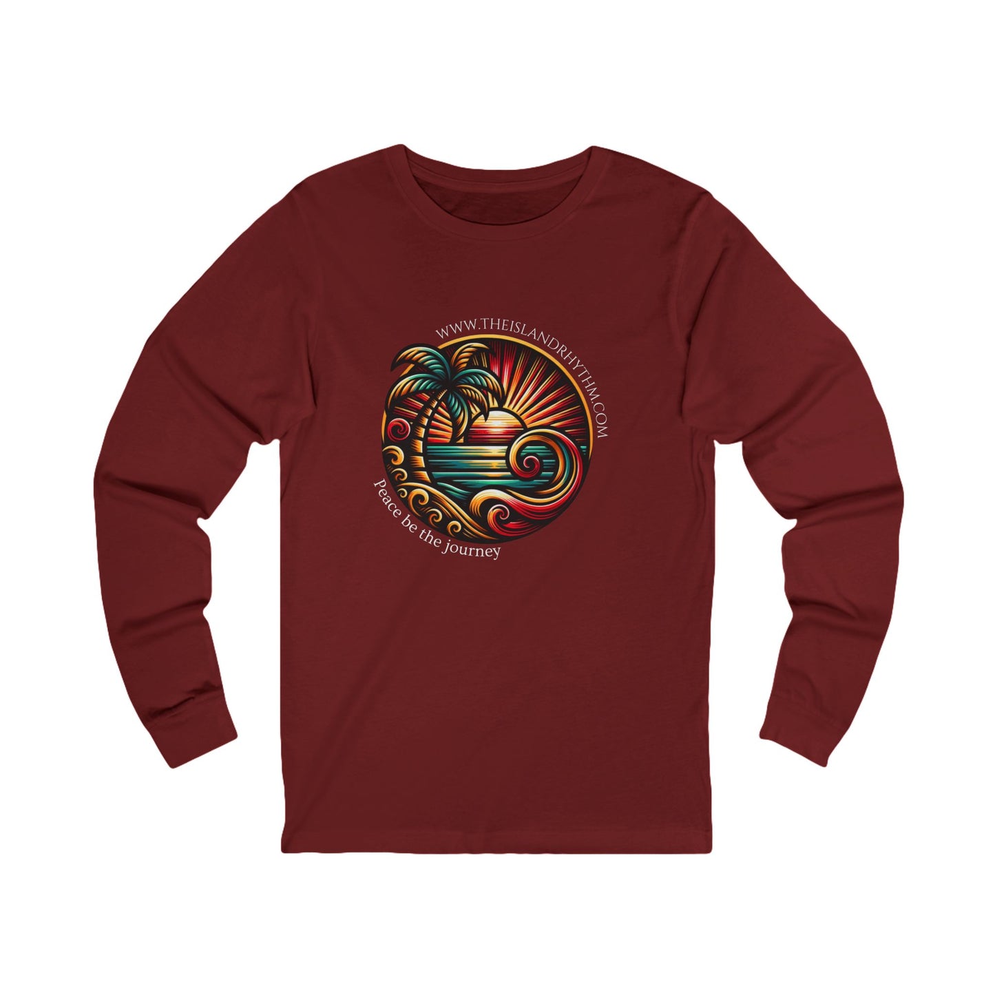 Island Journey Long Sleeve Tee - Adventure Awaits with Tropical Vibes