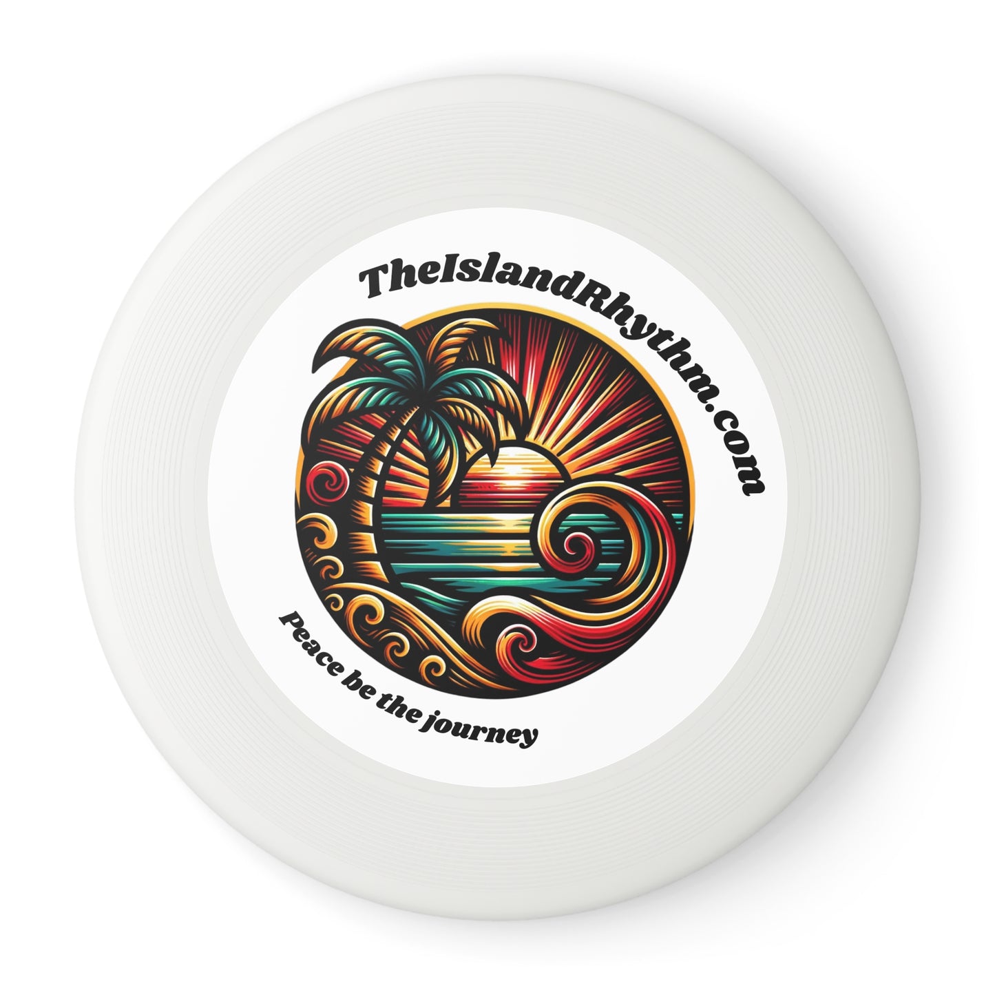 Beach Vibe Frisbee - 'Peace Be the Journey' Outdoor Fun