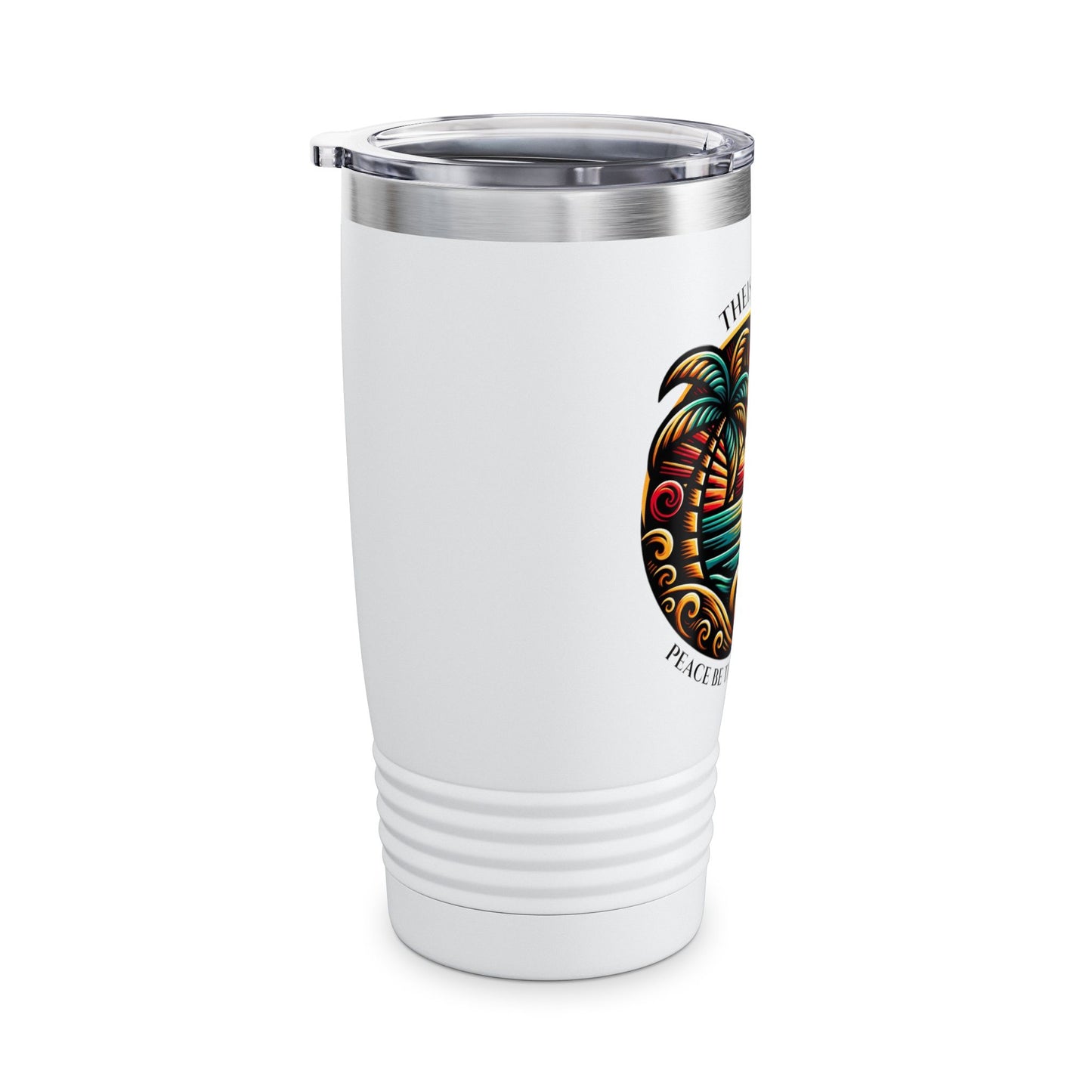 Tumbler Travel Mug Island Rhythm Design 20oz