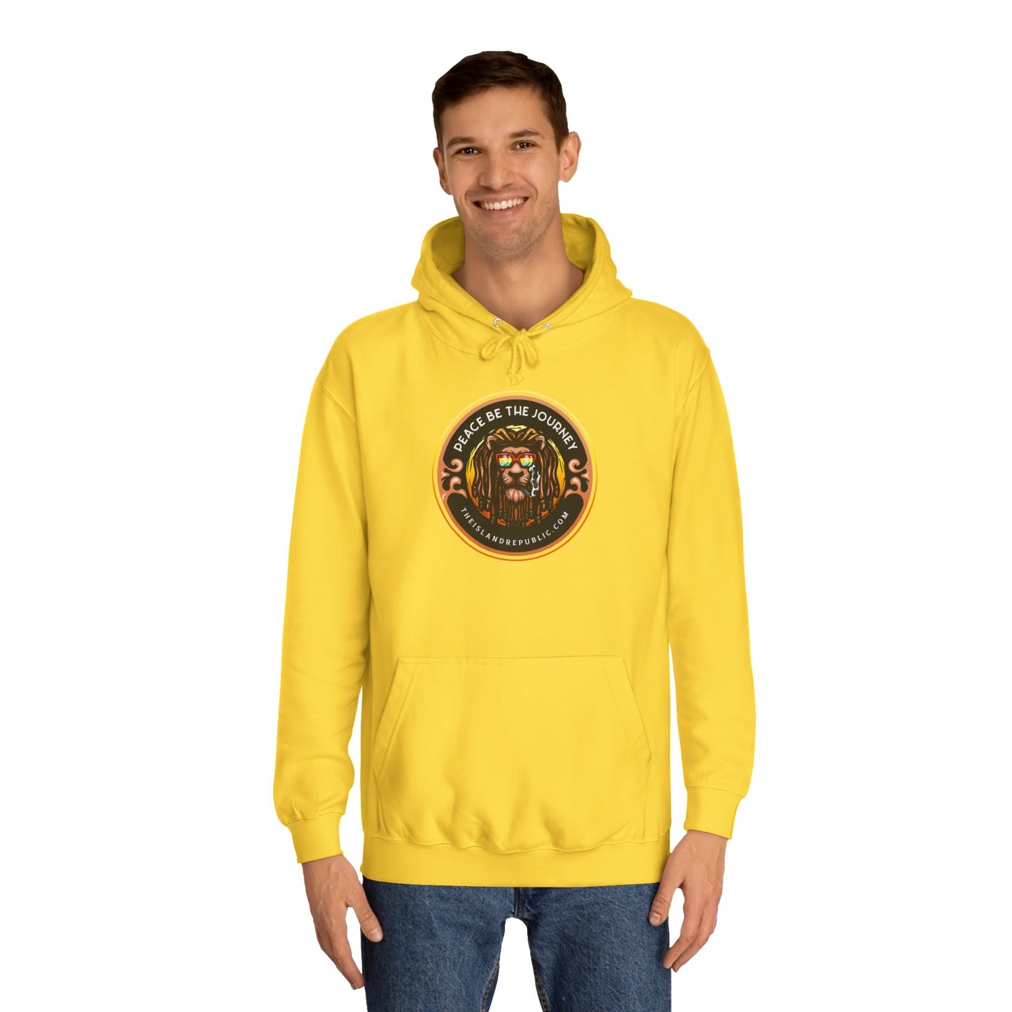 Rasta College Hoodie with Island Rhythm Hood