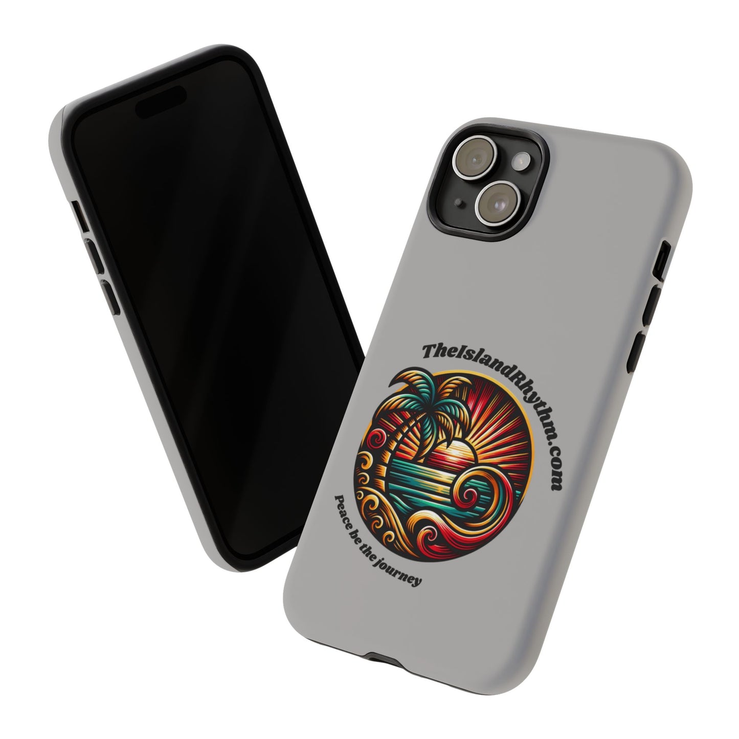 Tough Phone Case - Coastal Vibes with Inspirational Quote "Peace be the journey"