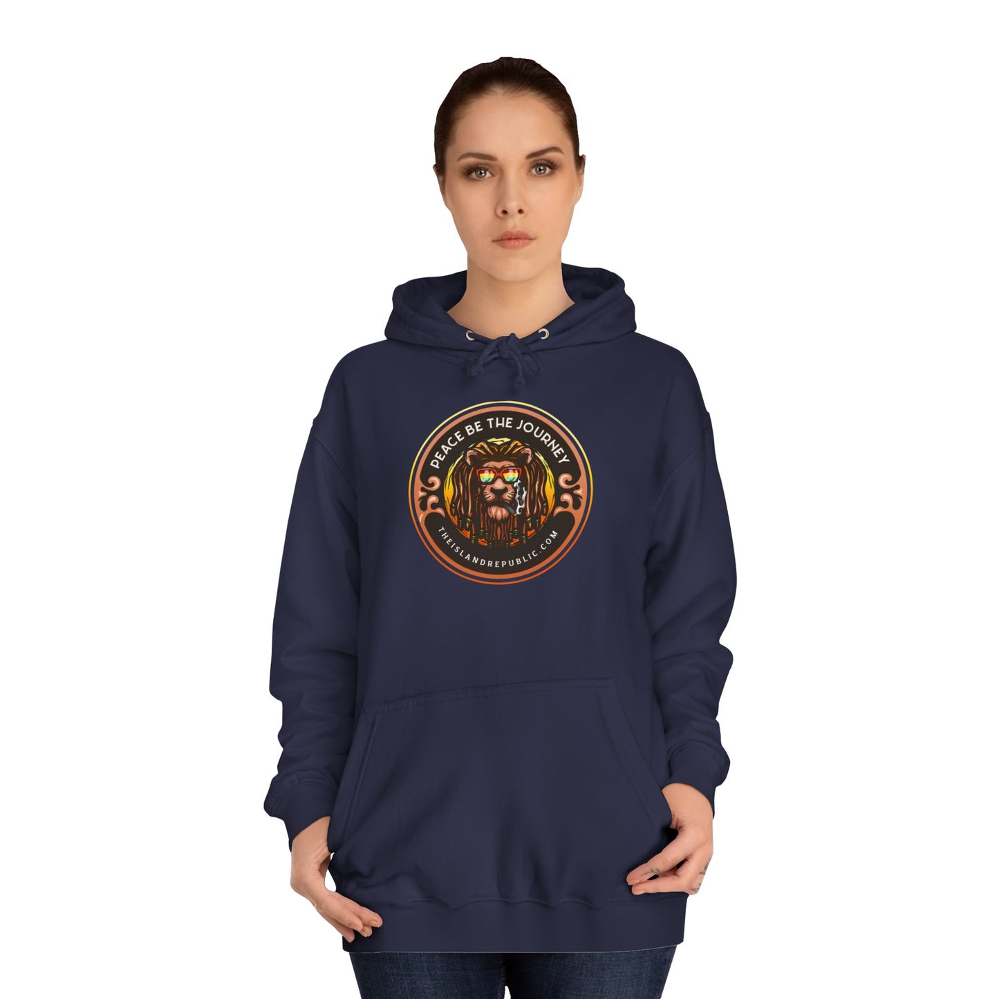 Rasta College Hoodie with Island Rhythm Hood