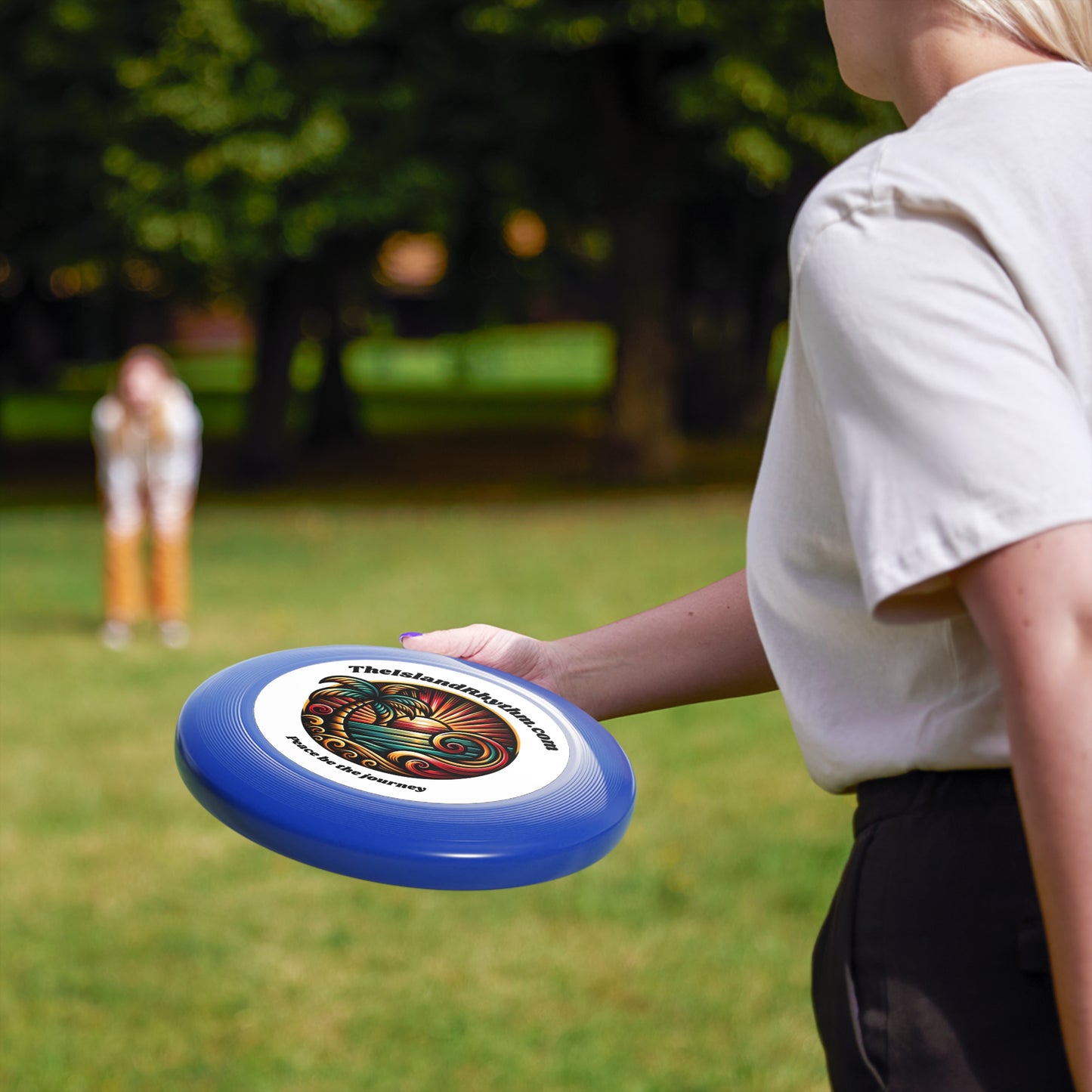 Beach Vibe Frisbee - 'Peace Be the Journey' Outdoor Fun