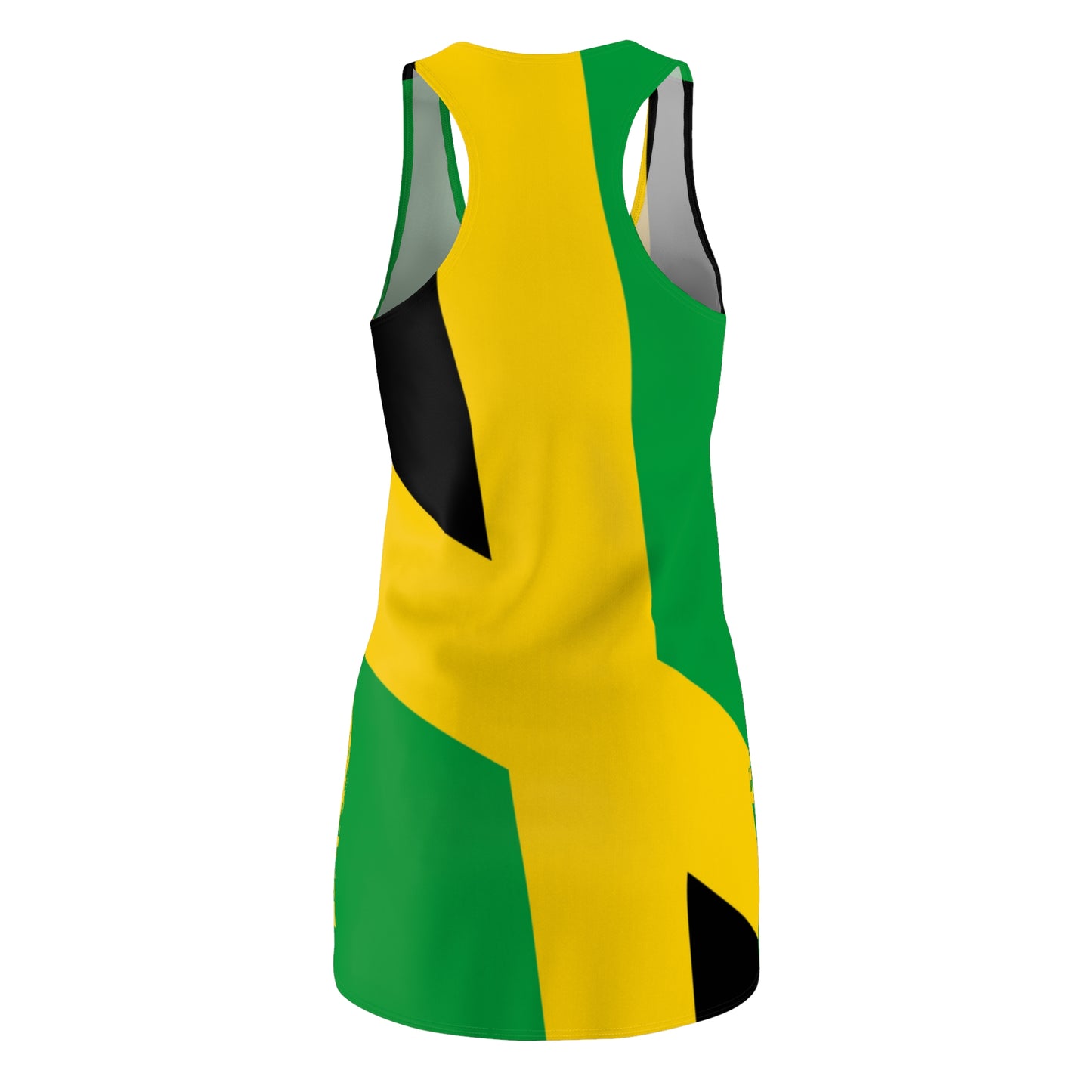 Jamaican-Inspired Racerback Dress for Women, Summer Fashion, Beachwear, Party Dress, Festival Attire