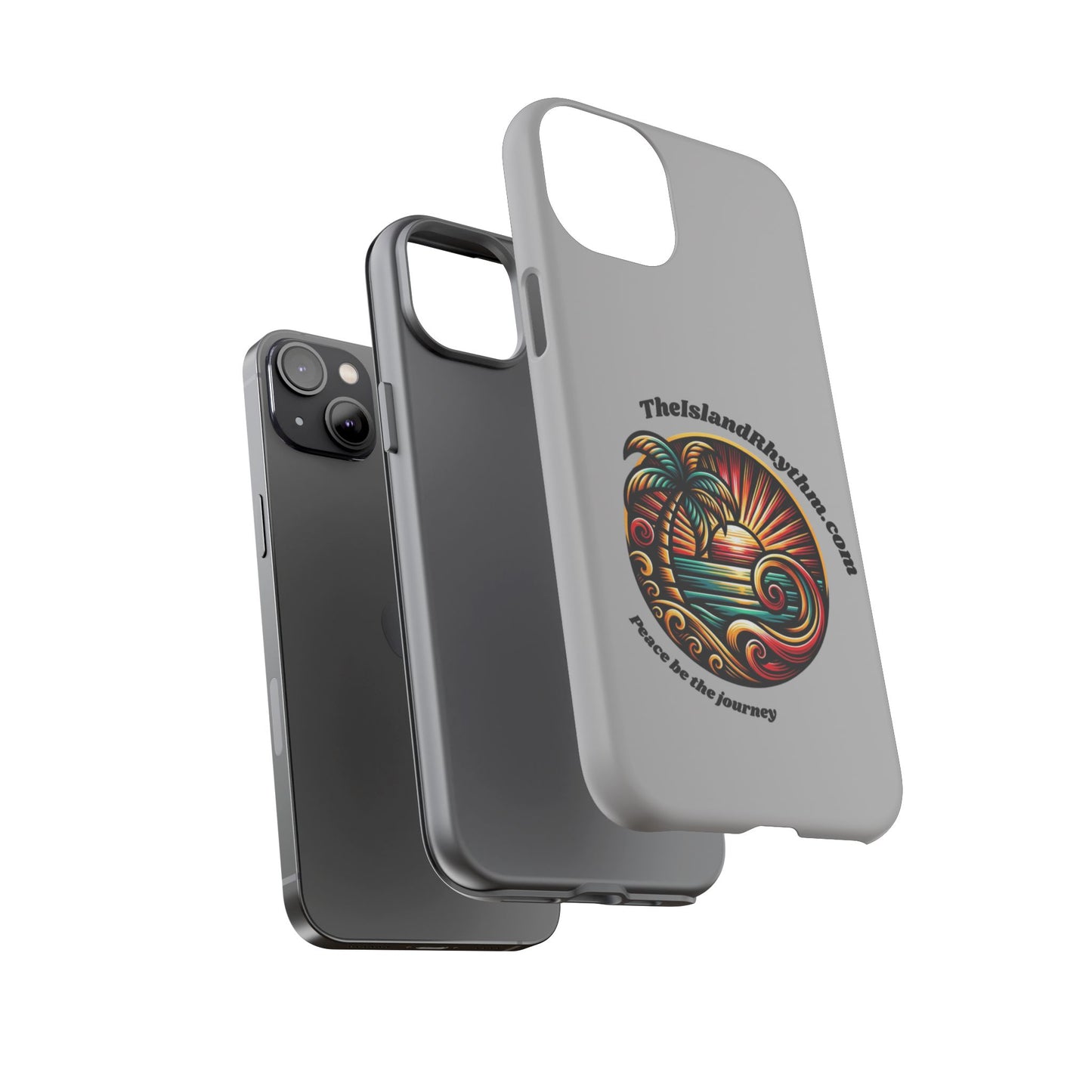 Tough Phone Case - Coastal Vibes with Inspirational Quote "Peace be the journey"