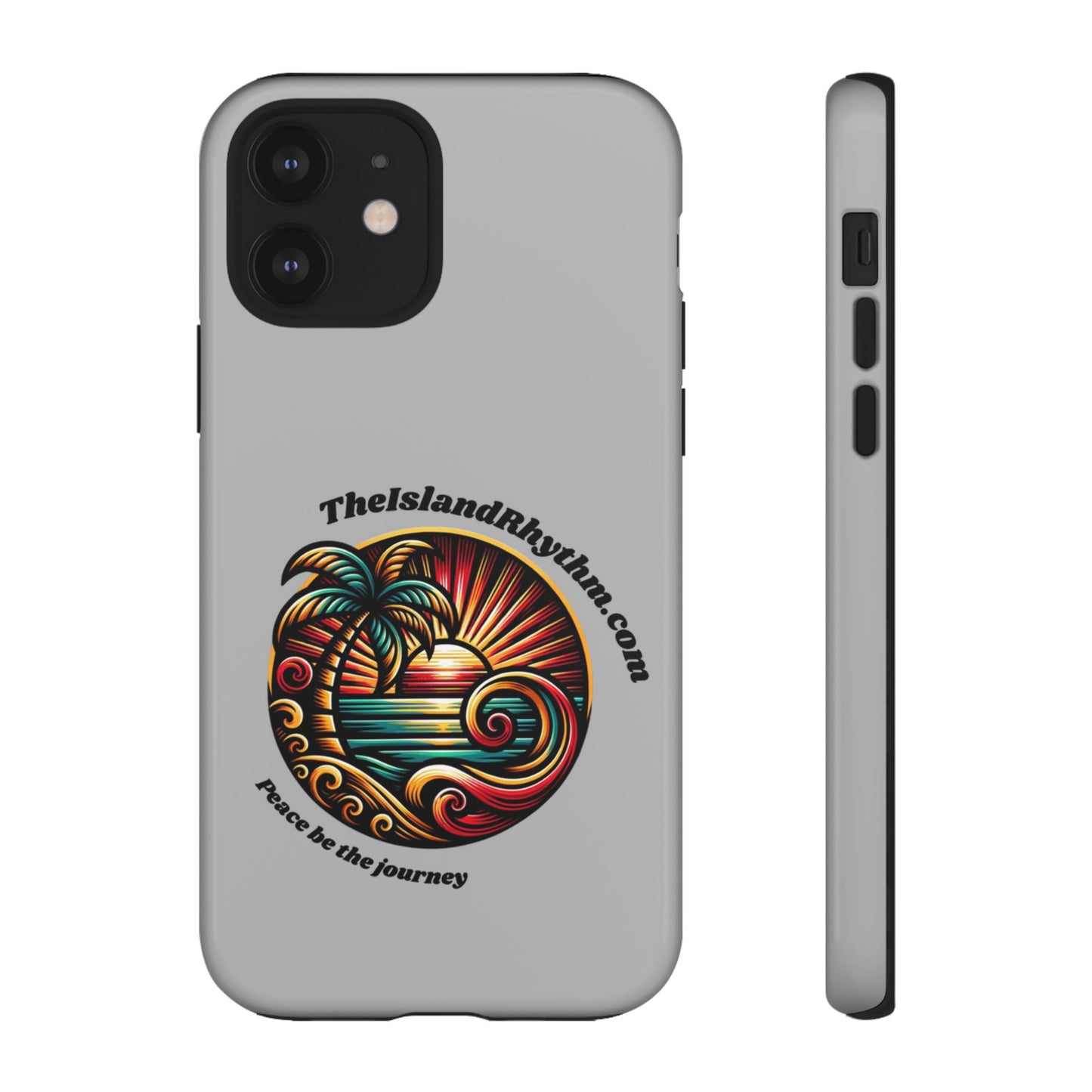 Tough Phone Case - Coastal Vibes with Inspirational Quote "Peace be the journey"