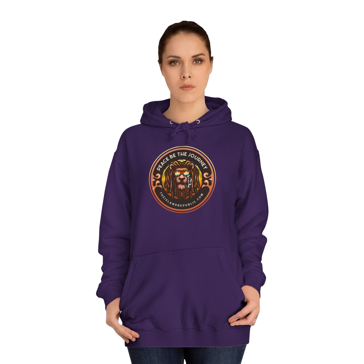 Rasta College Hoodie with Island Rhythm Hood