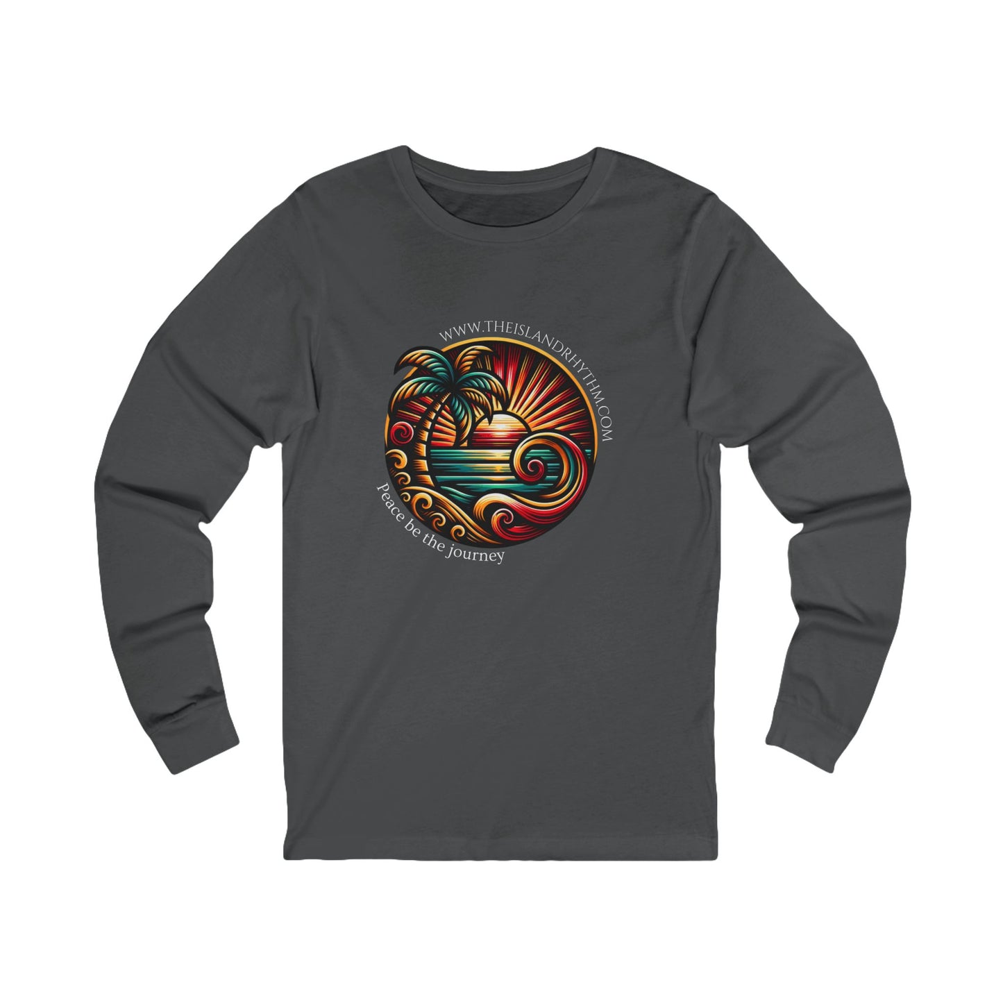Island Journey Long Sleeve Tee - Adventure Awaits with Tropical Vibes