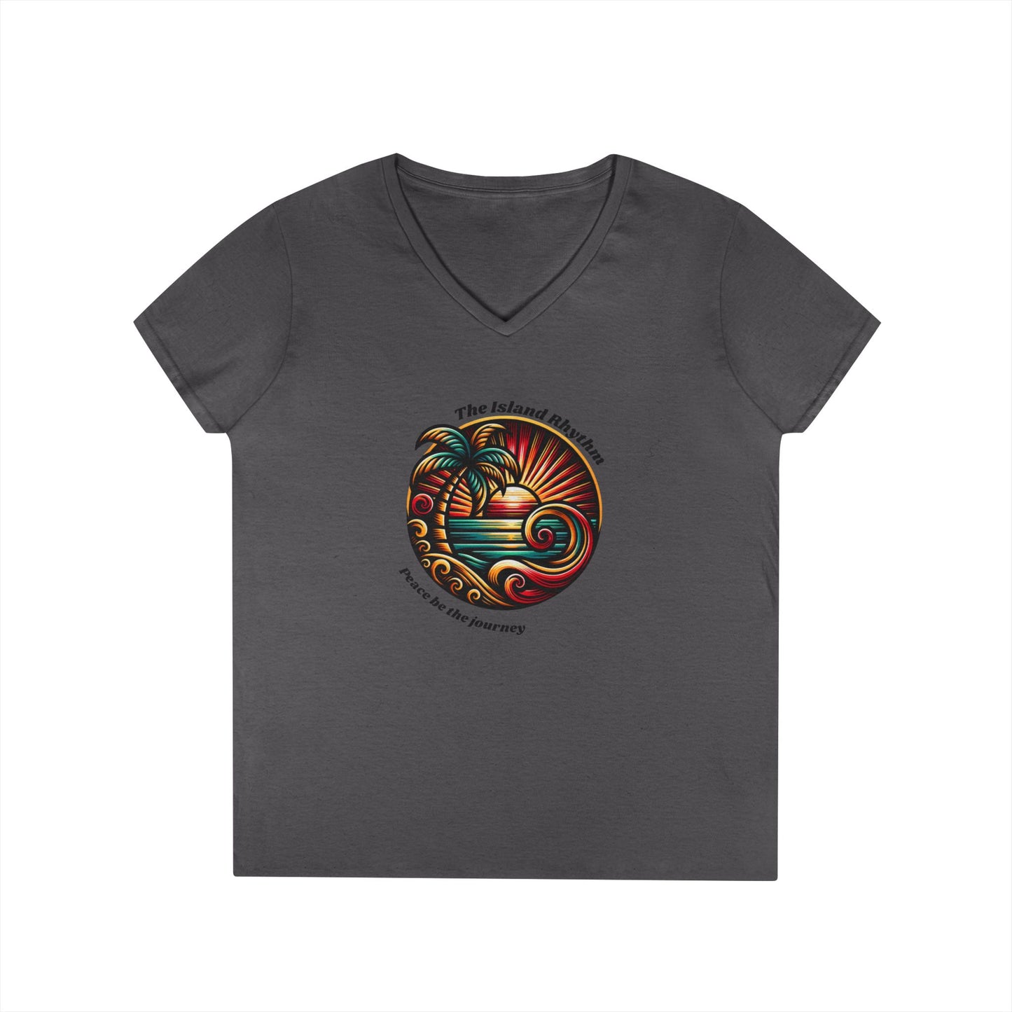 V-Neck T-Shirt Island Rhythm Pride