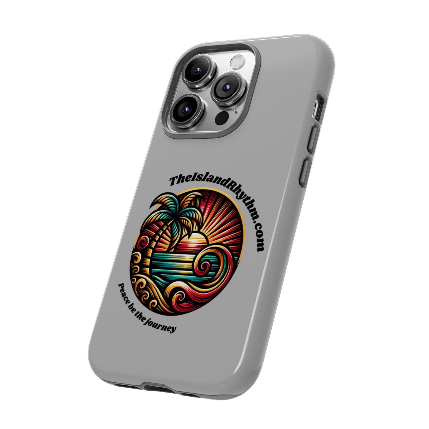 Tough Phone Case - Coastal Vibes with Inspirational Quote "Peace be the journey"