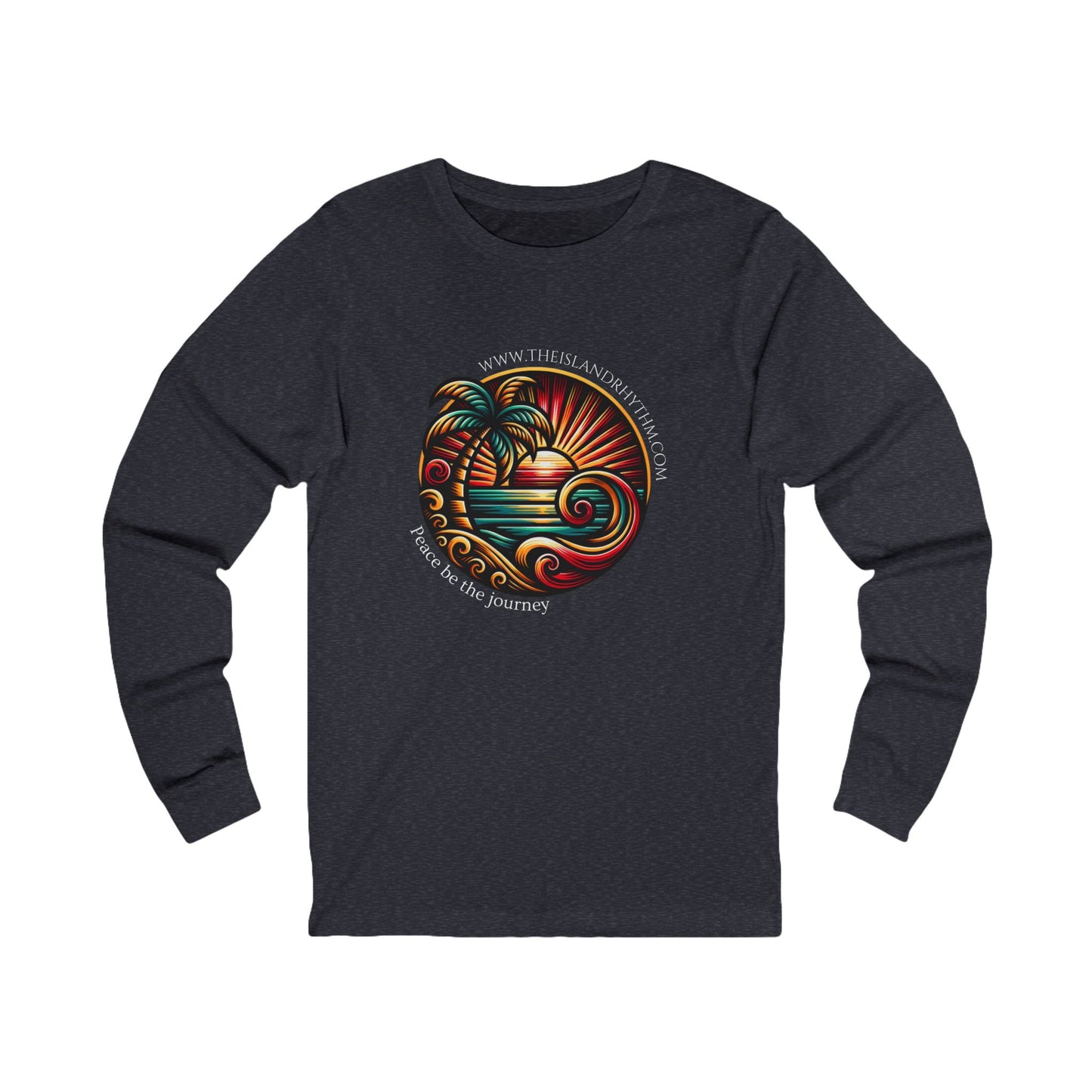 Island Journey Long Sleeve Tee - Adventure Awaits with Tropical Vibes