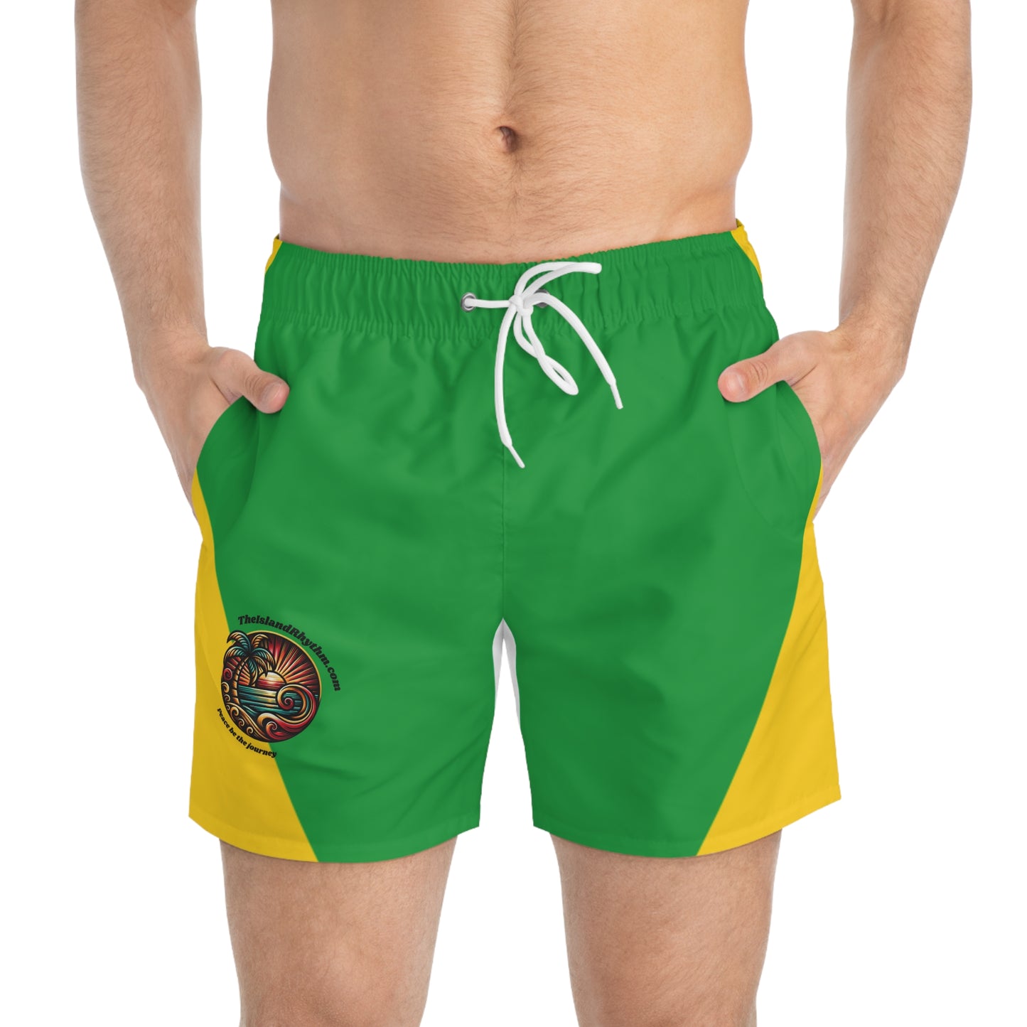Colorful Jamaican-Inspired Swim Trunks for Summer Fun