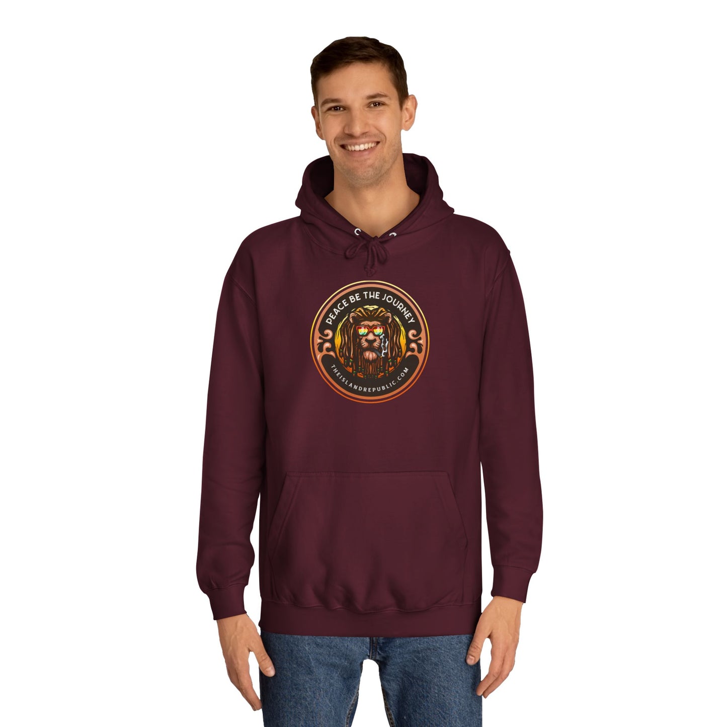 Rasta College Hoodie with Island Rhythm Hood