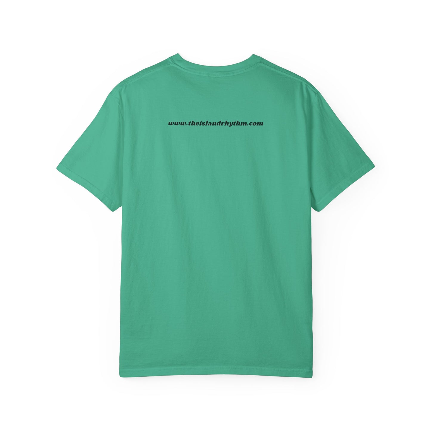 Garment-Dyed T-shirt Island Rhythm Peace Love Compassion
