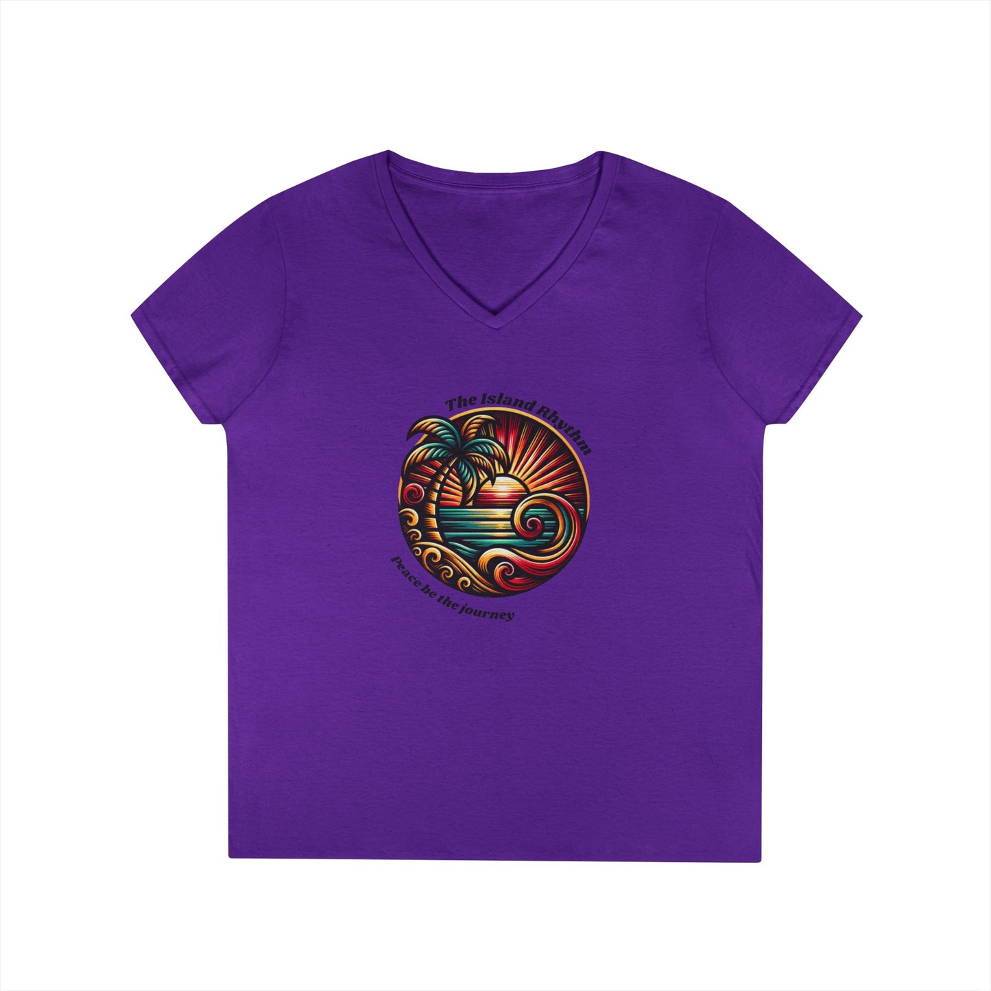 V-Neck T-Shirt Island Rhythm Pride