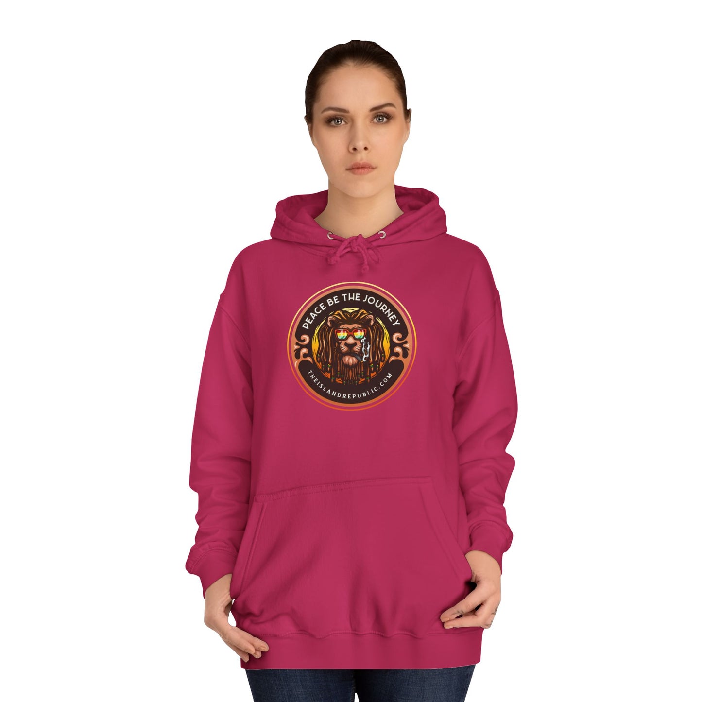 Rasta College Hoodie with Island Rhythm Hood