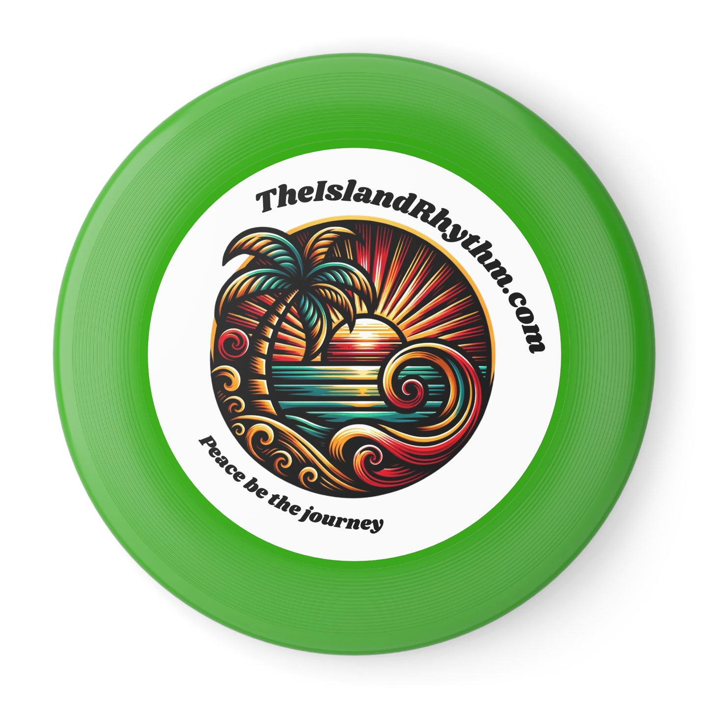 Beach Vibe Frisbee - 'Peace Be the Journey' Outdoor Fun