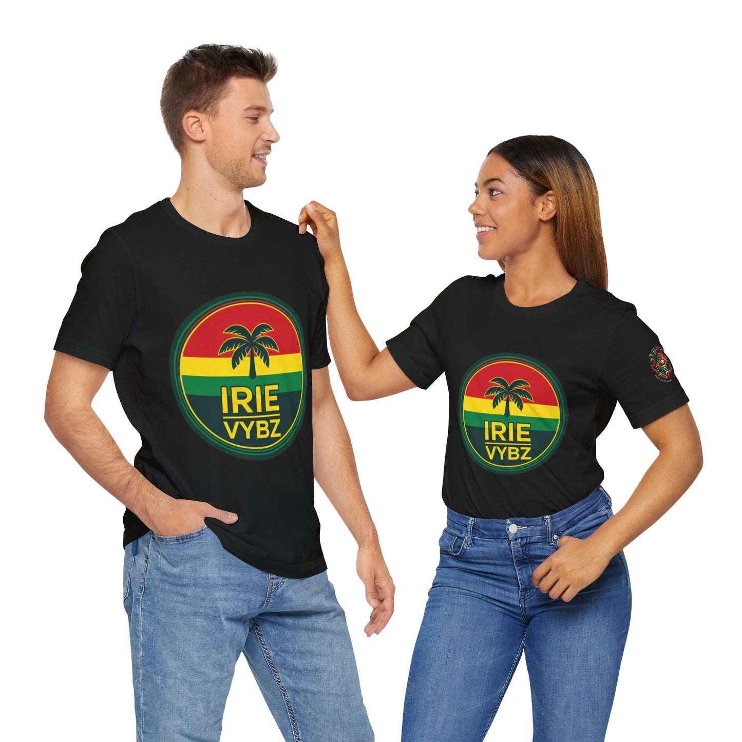 Irie Vybz Unisex Tee, Rasta Spirit Shirt, Beach Vibe Top, Reggae Music Gift, Summer Essentials, Casual Wear, Festival Apparel