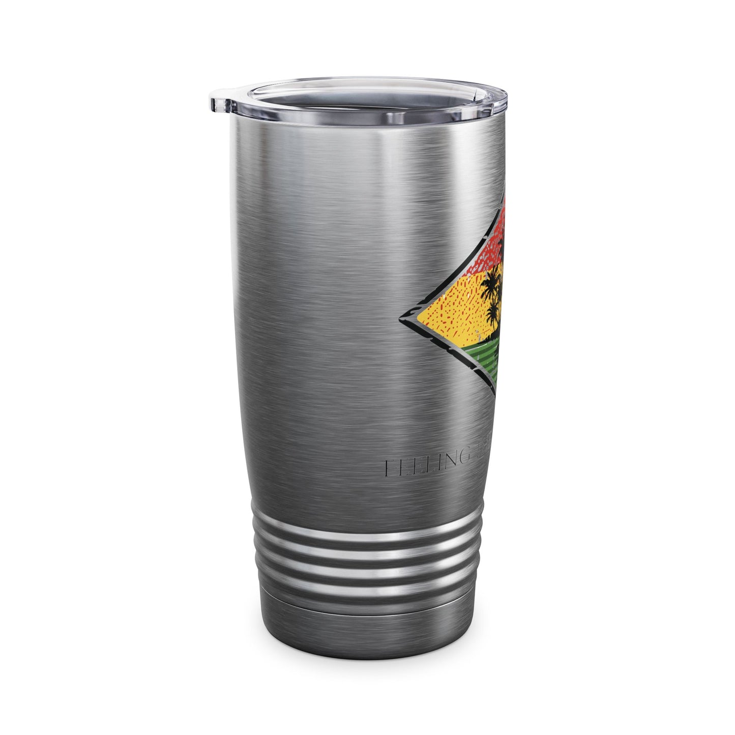 Feeling the Island Rhythm 20oz Ringneck Tumbler - Tropical Vibe Travel Mug