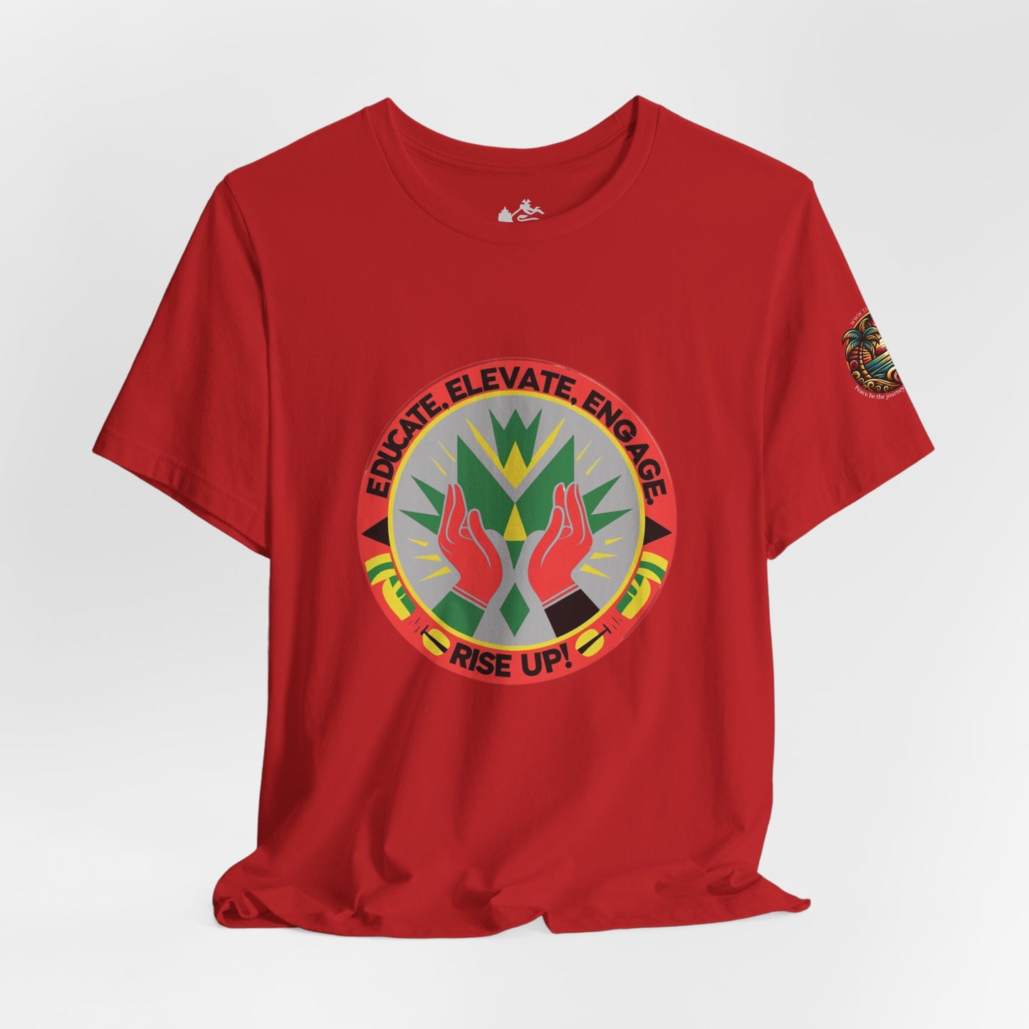 Mindful Living Unisex Tee - 'Educate, Elevate, Engage' Design