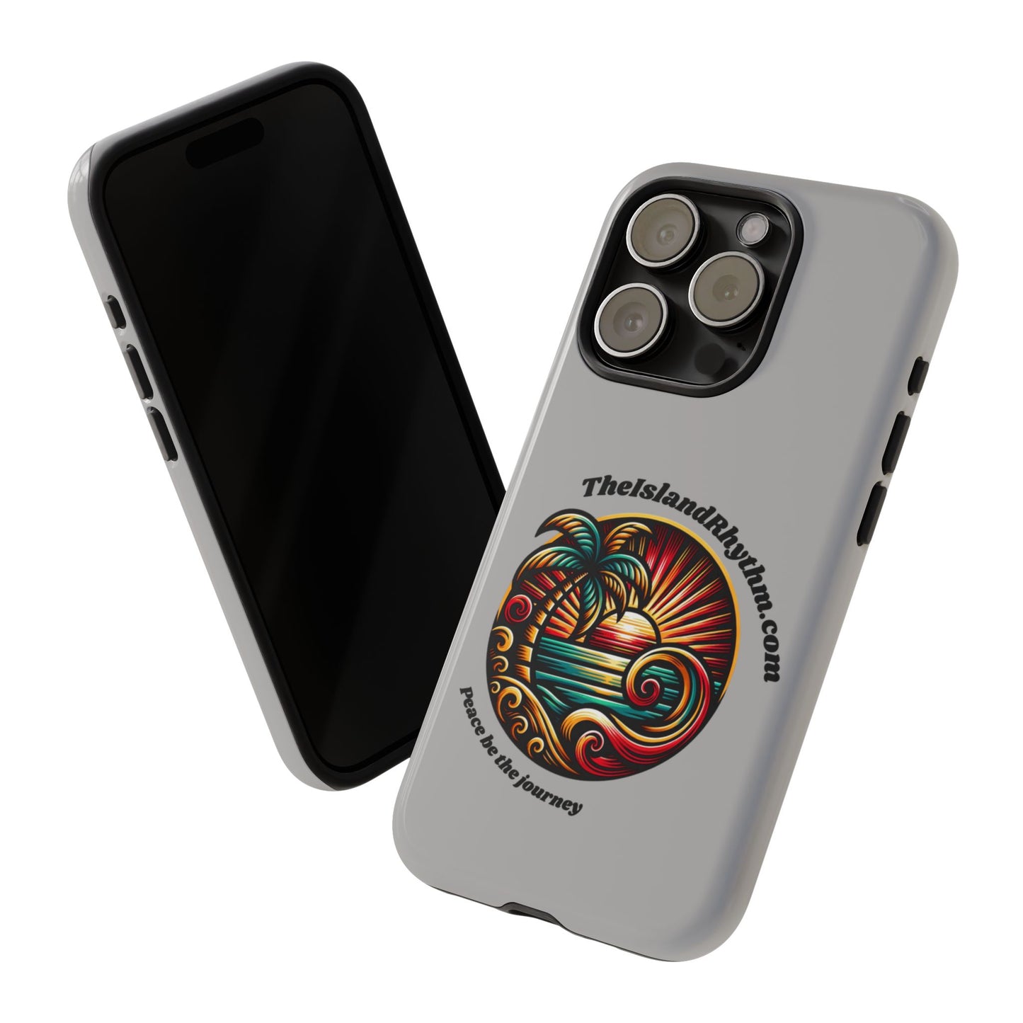 Tough Phone Case - Coastal Vibes with Inspirational Quote "Peace be the journey"