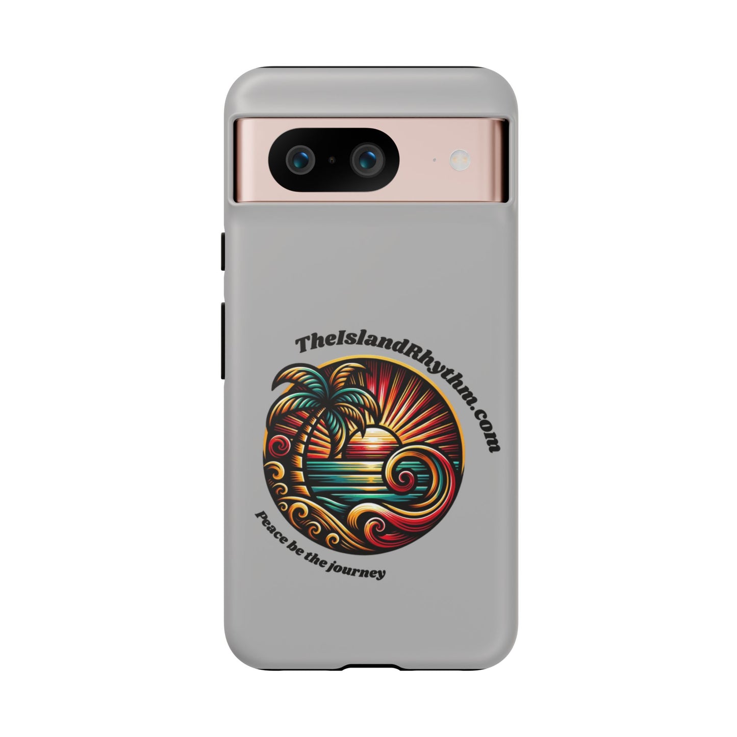 Tough Phone Case - Coastal Vibes with Inspirational Quote "Peace be the journey"