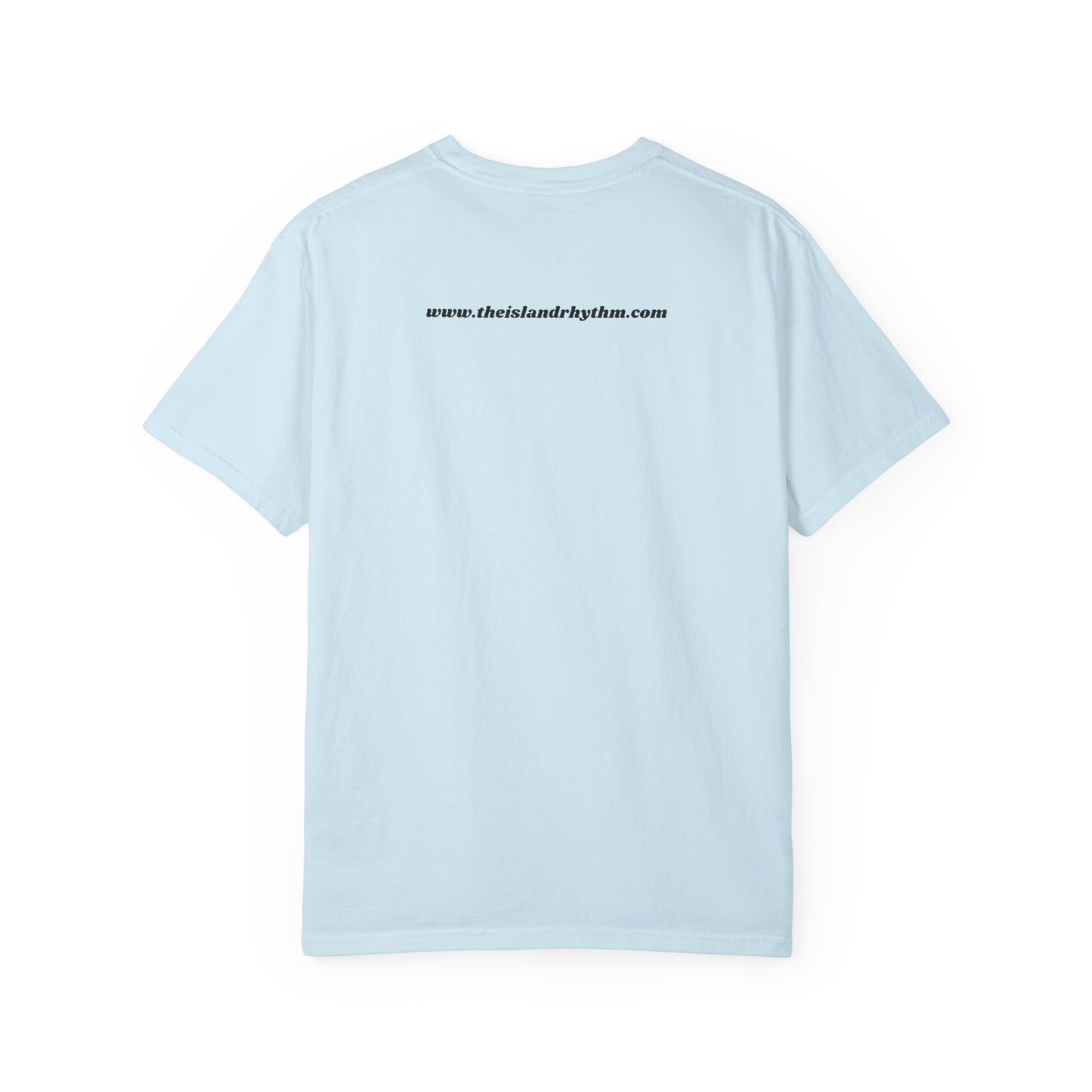 Garment-Dyed T-shirt Island Rhythm Peace Love Compassion