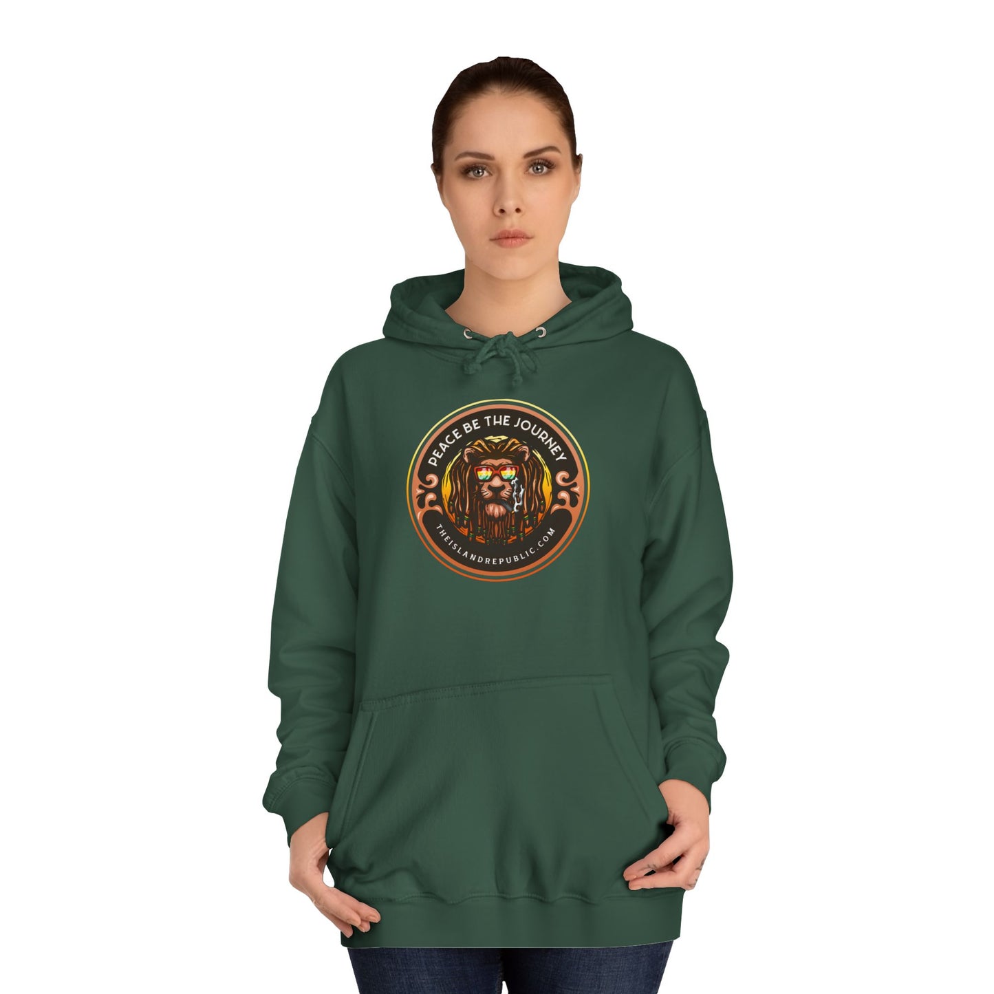 Rasta College Hoodie with Island Rhythm Hood
