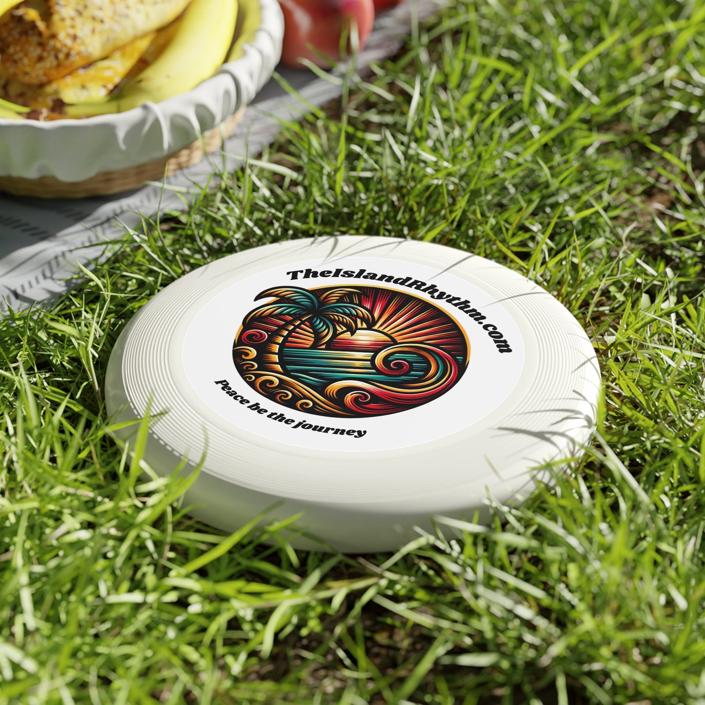Beach Vibe Frisbee - 'Peace Be the Journey' Outdoor Fun