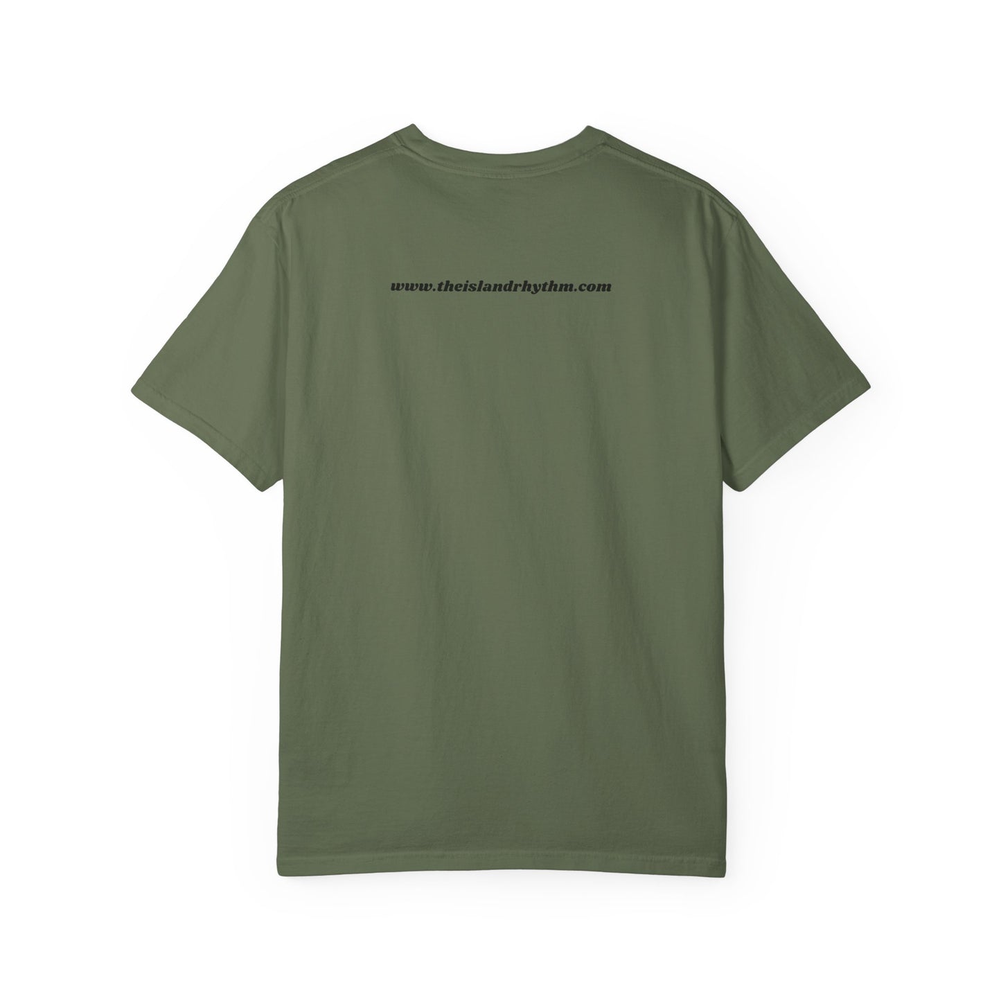 Garment-Dyed T-shirt Island Rhythm Peace Love Compassion