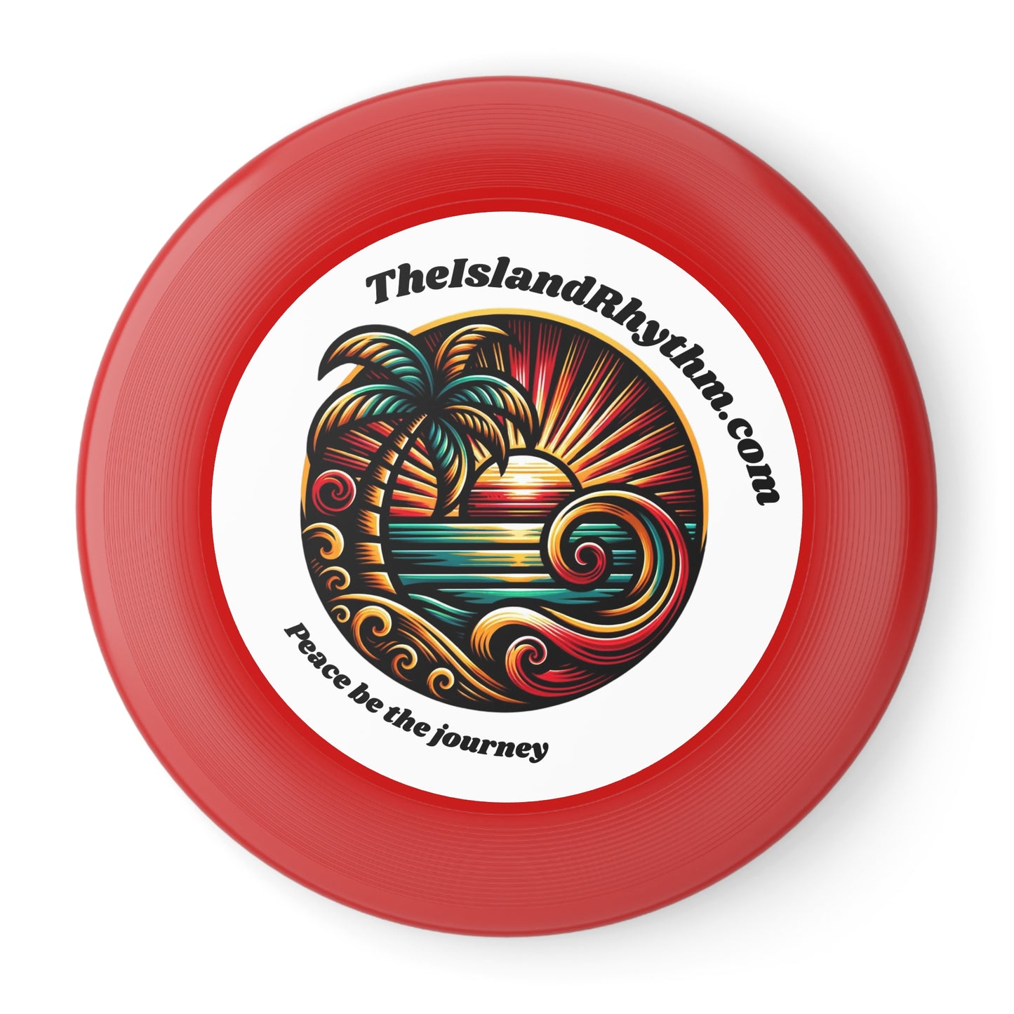 Beach Vibe Frisbee - 'Peace Be the Journey' Outdoor Fun