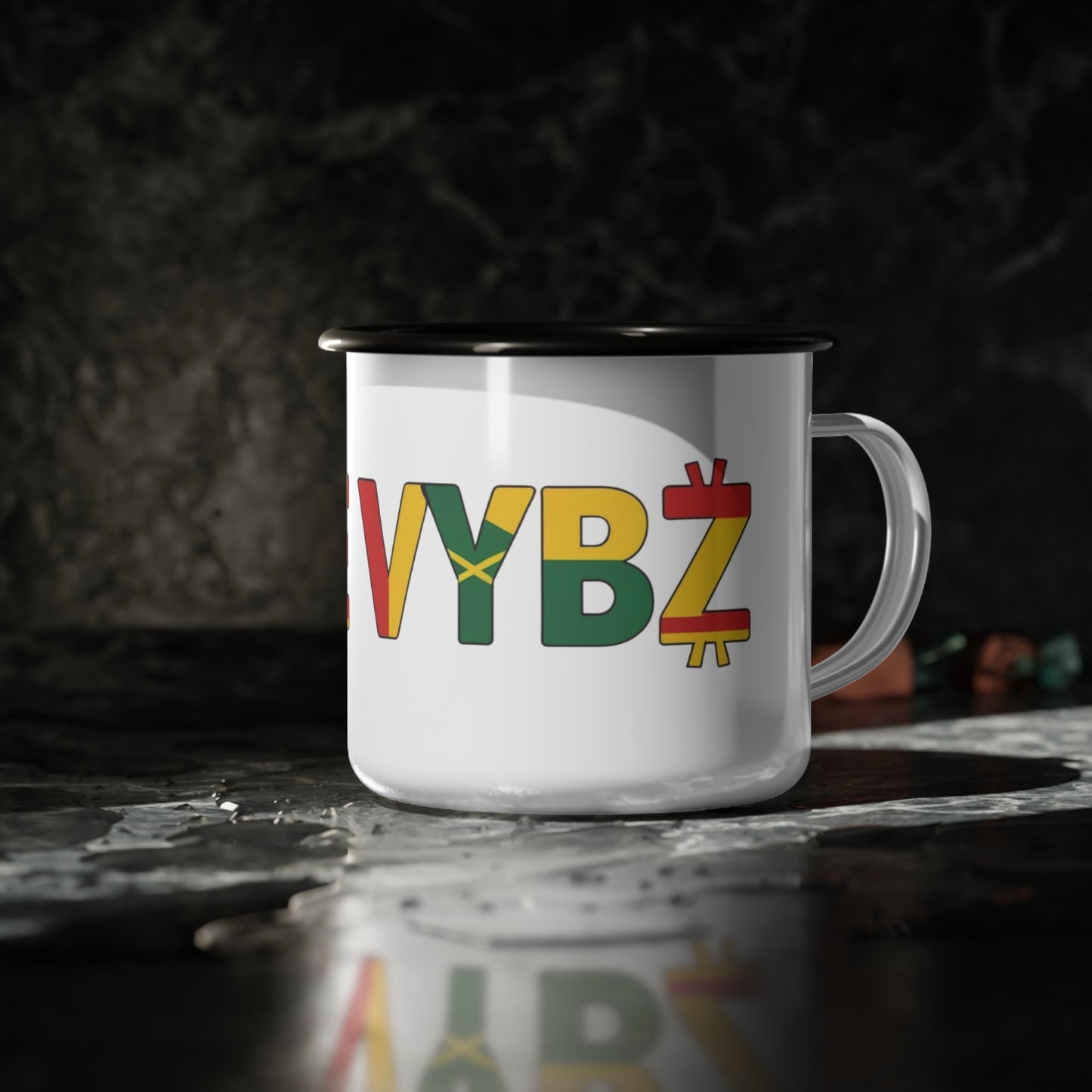 Camp Cup - Irie Vybz Enamel Mug for Relaxation and Peaceful Vibes