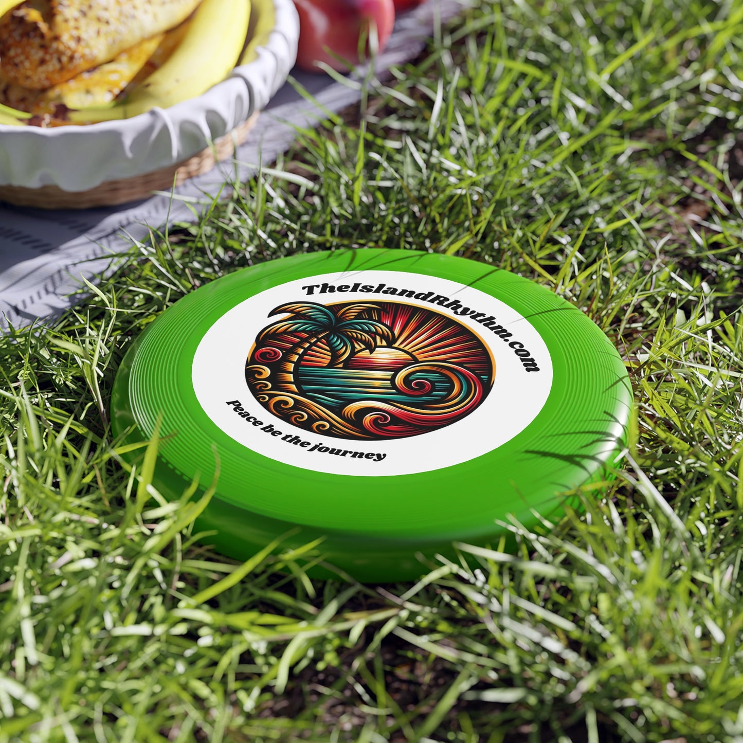 Beach Vibe Frisbee - 'Peace Be the Journey' Outdoor Fun