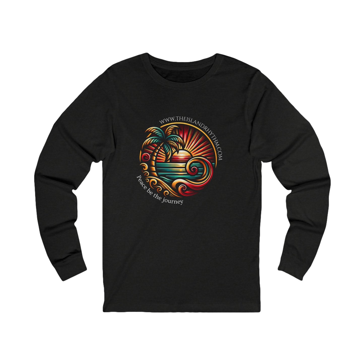 Island Journey Long Sleeve Tee - Adventure Awaits with Tropical Vibes