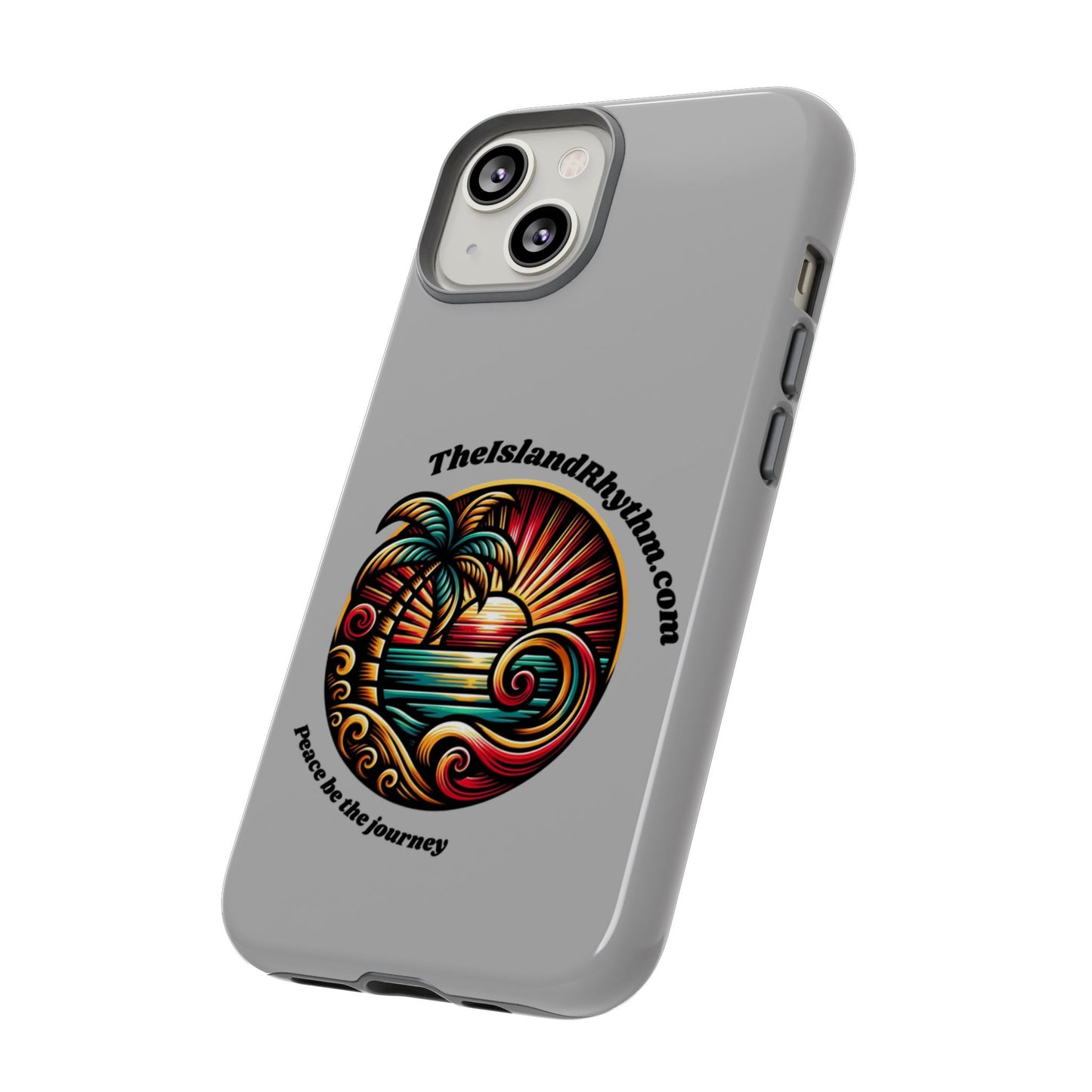 Tough Phone Case - Coastal Vibes with Inspirational Quote "Peace be the journey"