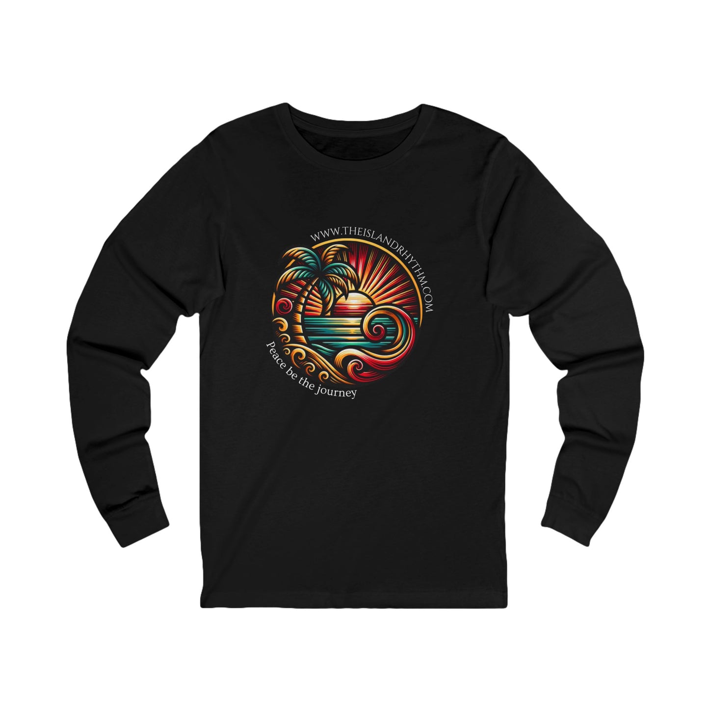Island Journey Long Sleeve Tee - Adventure Awaits with Tropical Vibes