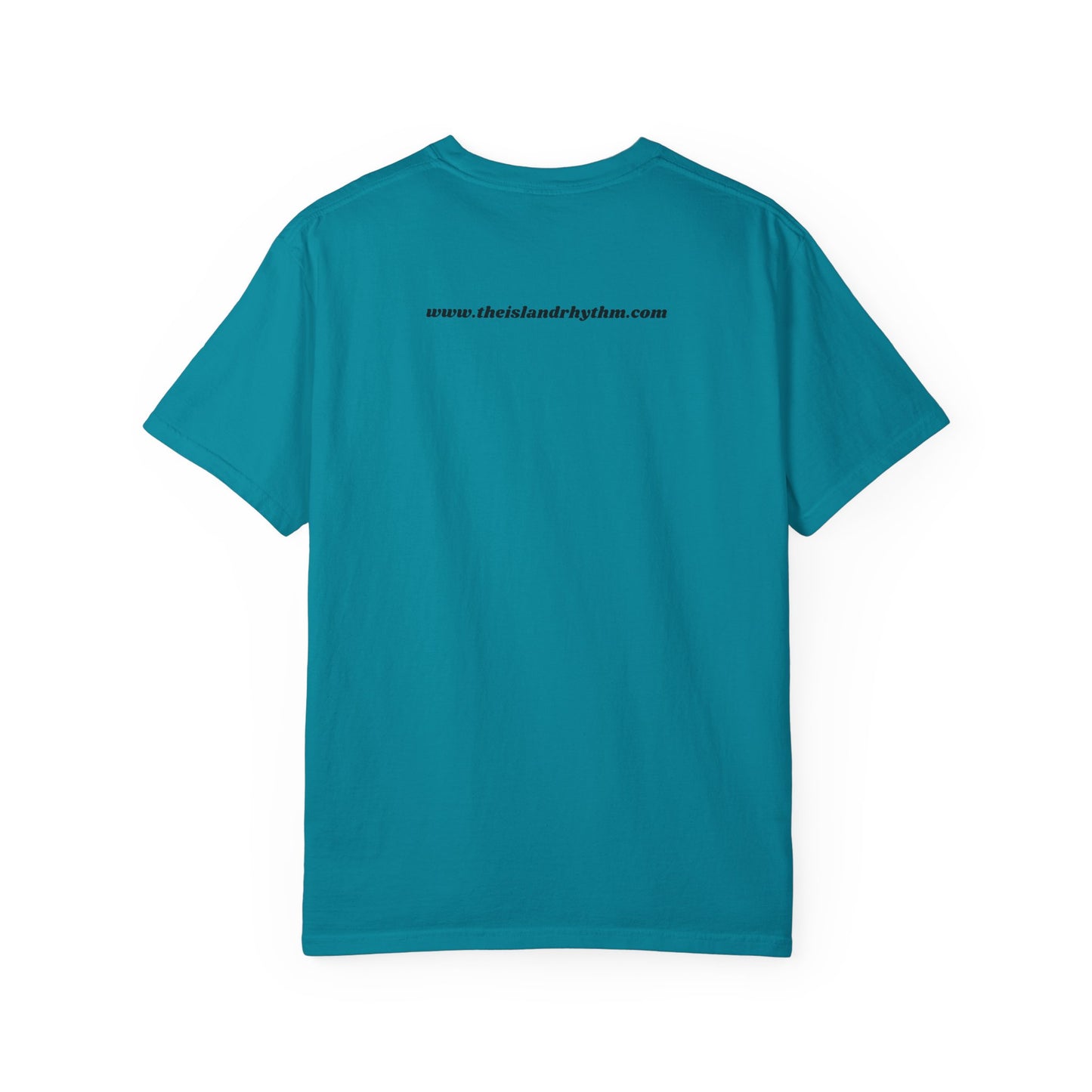 Garment-Dyed T-shirt Island Rhythm Peace Love Compassion