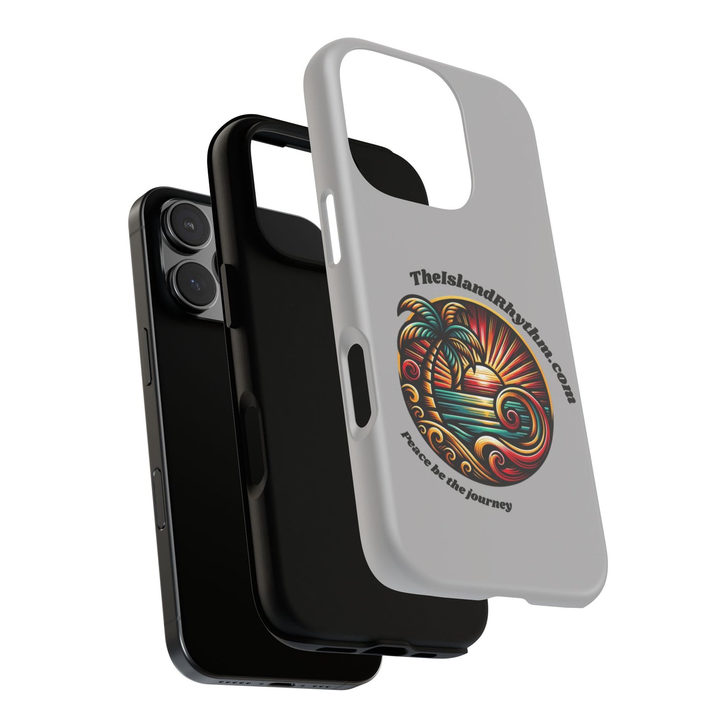 Tough Phone Case - Coastal Vibes with Inspirational Quote "Peace be the journey"